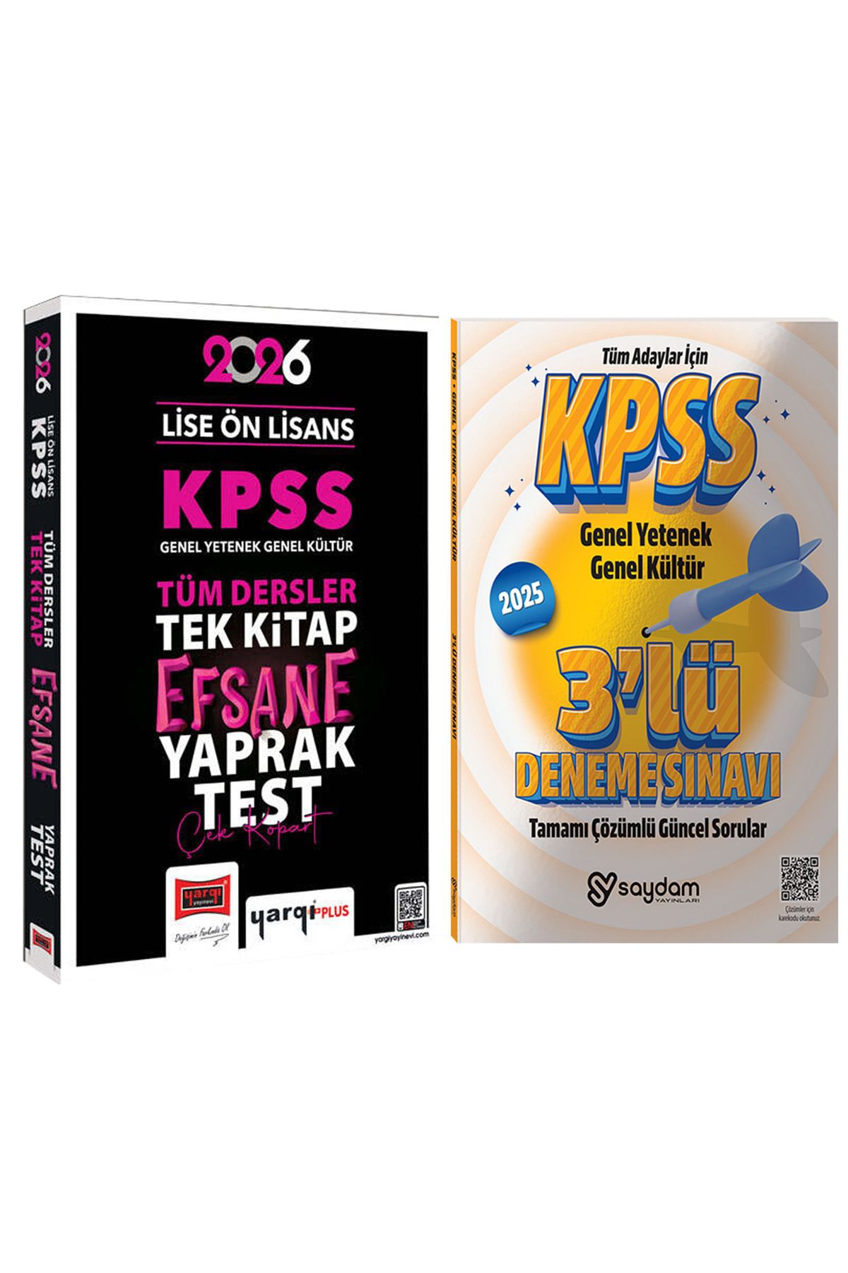 Yargı Yayınları 2026 KPSS Lise Ön Lisans GYGK Tüm Dersler Tek Kitap Efsane Çek Kopart Yaprak Test(464 Sayfa)-3Deneme