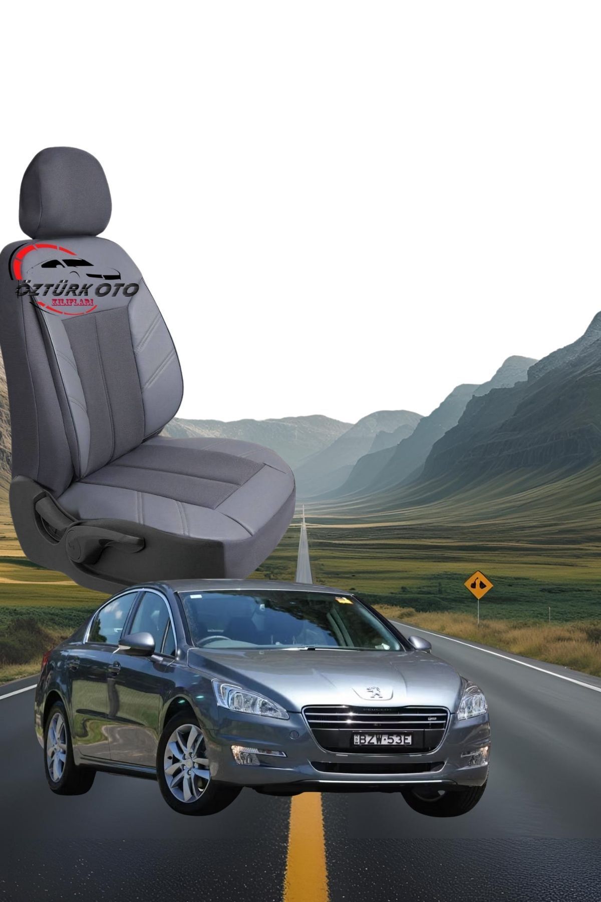MEVLÜT ÖZTÜRK OTO KILIFLARI Akik Serisi Peugeut 508 Tam Set Oto Koltuk Kılıfı