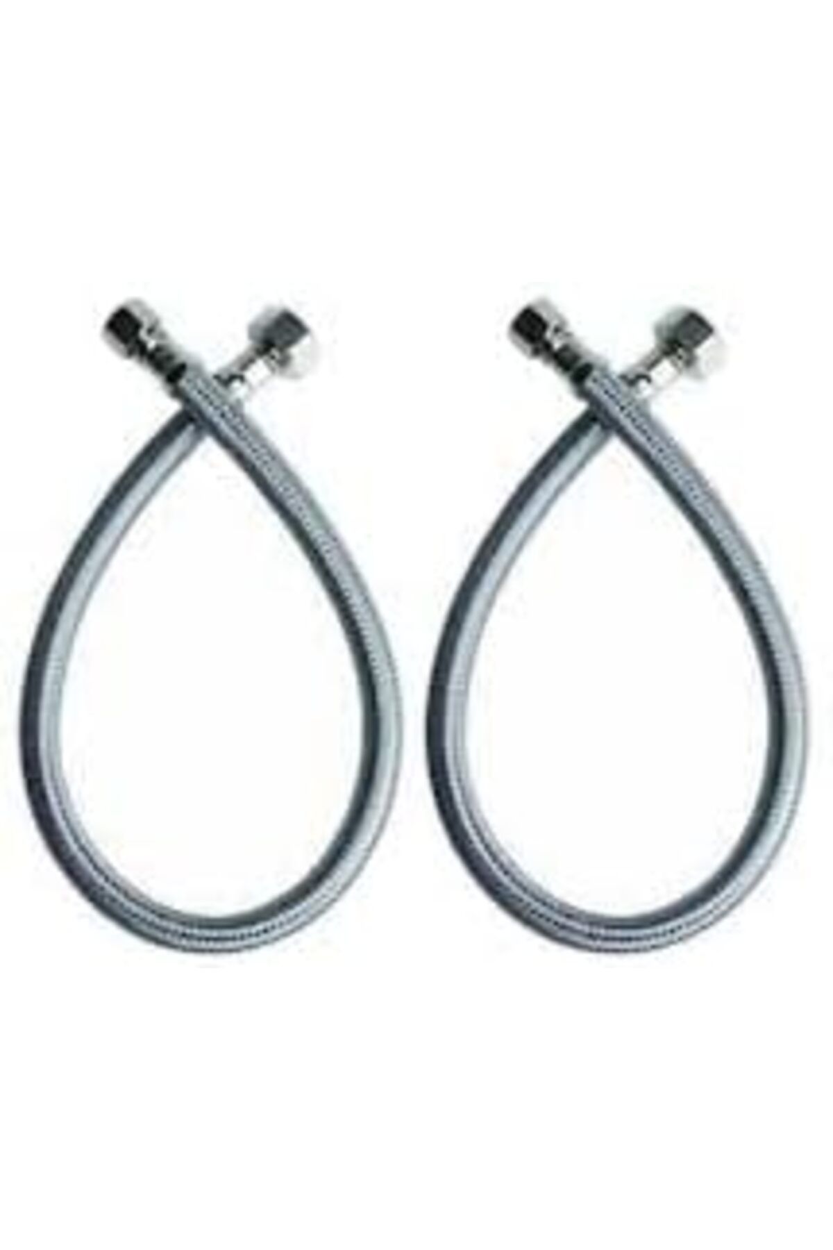 Mena Rise BlackShop Adet 3/8 Dişi Çelik Klozet Bağlantı Flex Hortumu Spirali 50 cm 1064272