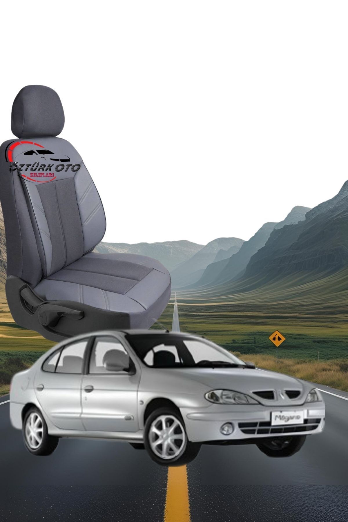 MEVLÜT ÖZTÜRK OTO KILIFLARI Akik Serisi Renault Megane 1 Tam Set Oto Koltuk Kılıfı