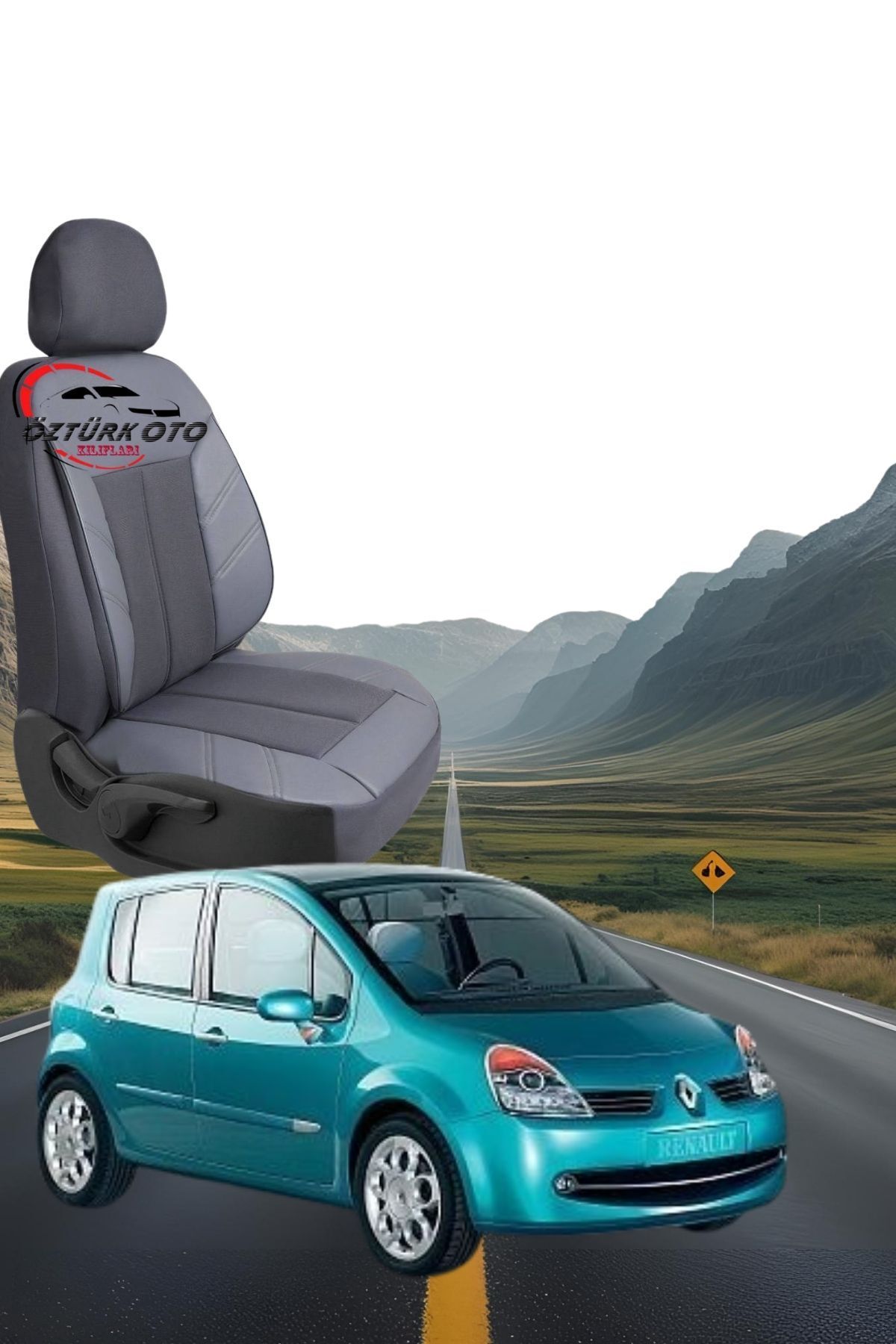 MEVLÜT ÖZTÜRK OTO KILIFLARI Akik Serisi Renault Modus Tam Set Oto Koltuk Kılıfı