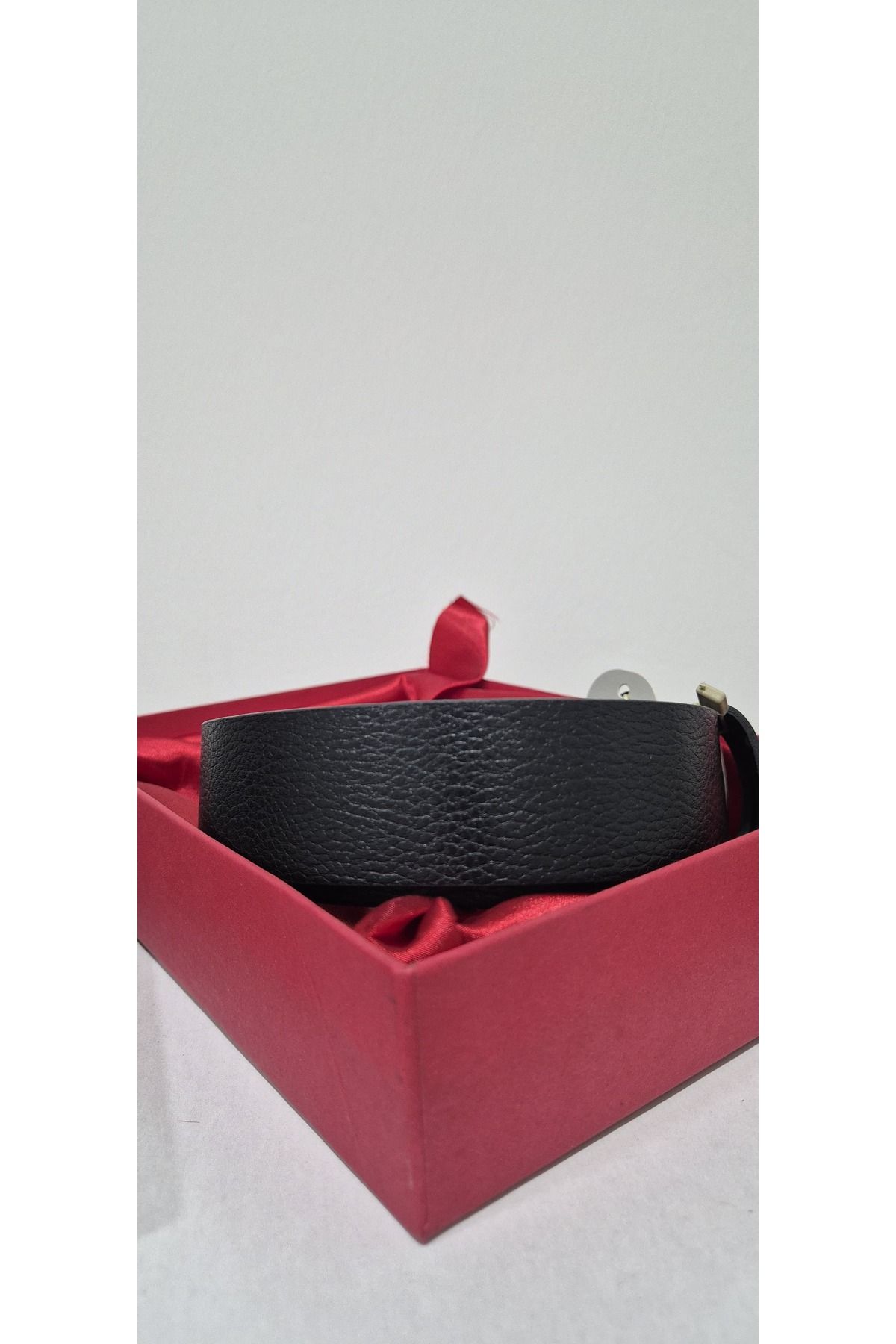 Art Leather Buffalo Elegant Siyah Kahve Çift Yönlü Deri Erkek Kot Pantolon Kemeri