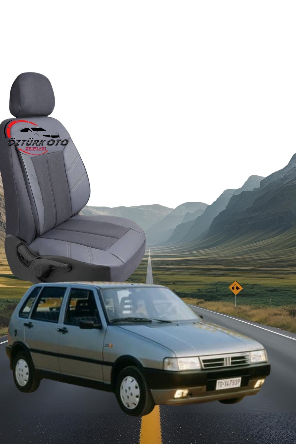 MEVLÜT ÖZTÜRK OTO KILIFLARI Akik Serisi Fiat Uno Tam Set Oto Koltuk Kılıfı