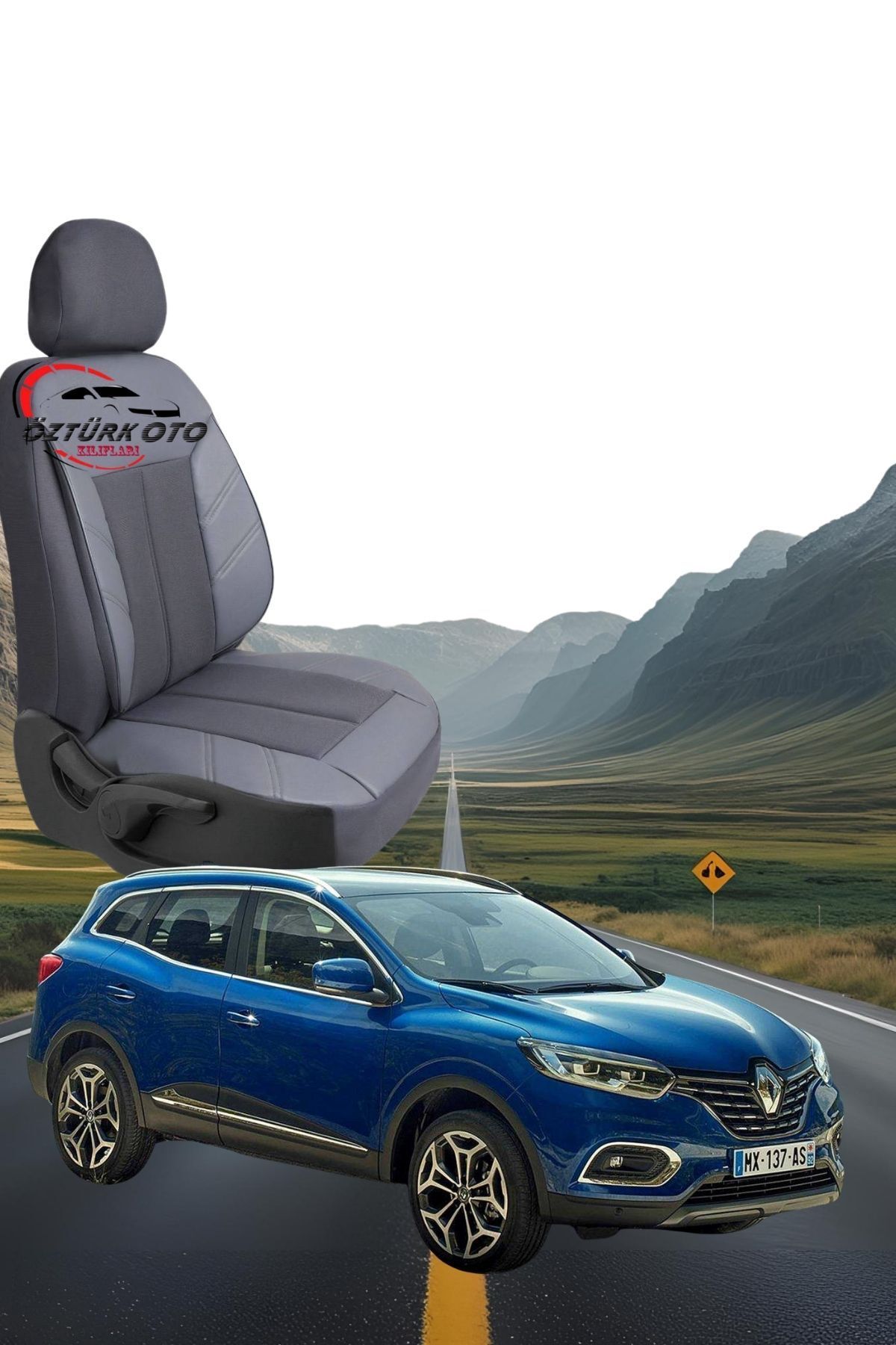 MEVLÜT ÖZTÜRK OTO KILIFLARI Akik Serisi Renault Kadjar Tam Set Oto Koltuk Kılıfı