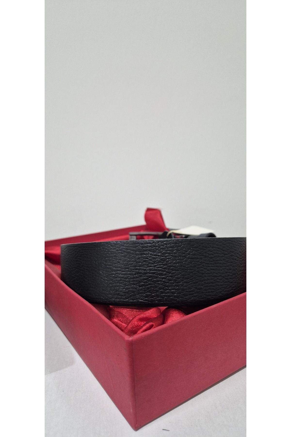 Art Leather Buffalo Black Siyah Deri Erkek Kemeri