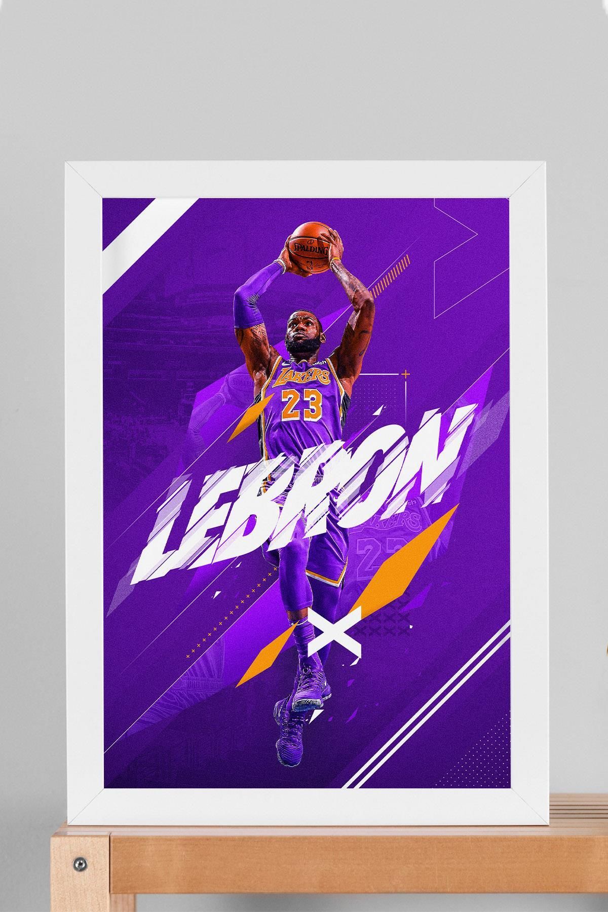 Saturn LeBron James Çerçeveli Tablo - Basketbol NBA Posteri Tablo