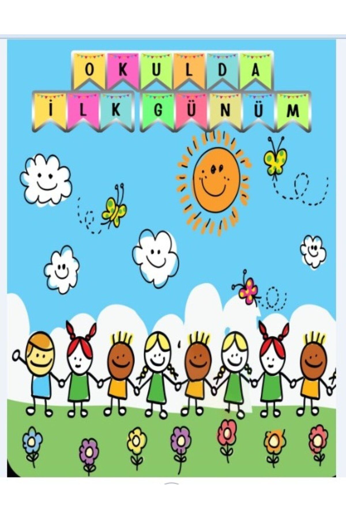 PROMISEBACKDROP2 OKULUMDA İLK GÜNÜM 150x200 KUMAŞ /PANO OKUL ETKİNLİK