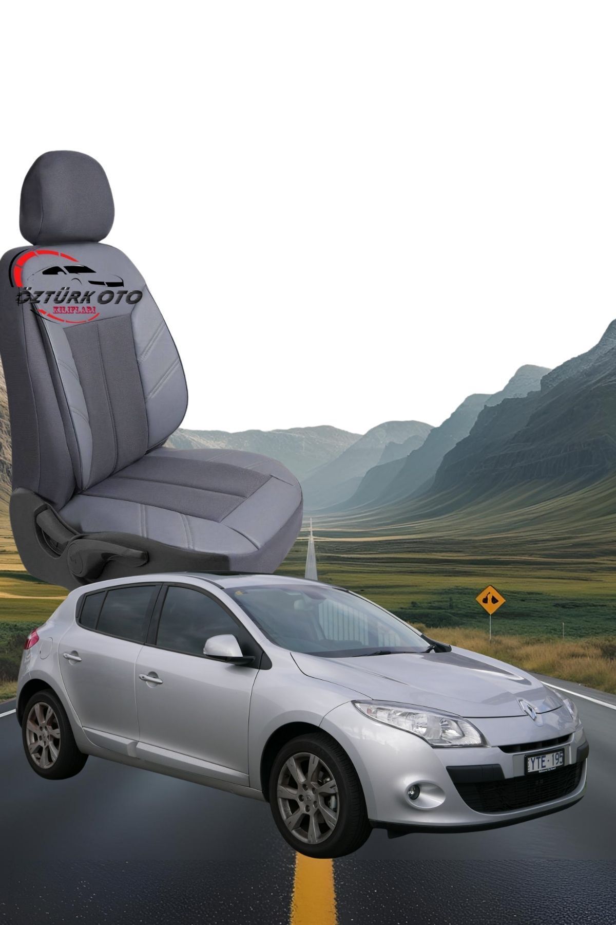 MEVLÜT ÖZTÜRK OTO KILIFLARI Akik Serisi Renault Megane 3 Tam Set Oto Koltuk Kılıfı