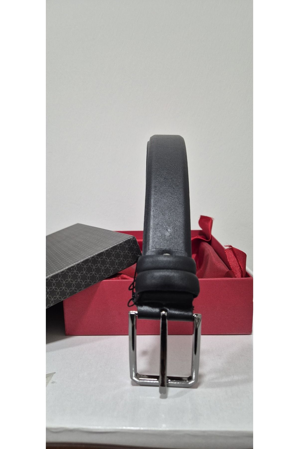 Art Leather Obsidian Edge Deri Erkek Kumaş Pantolon Kemeri
