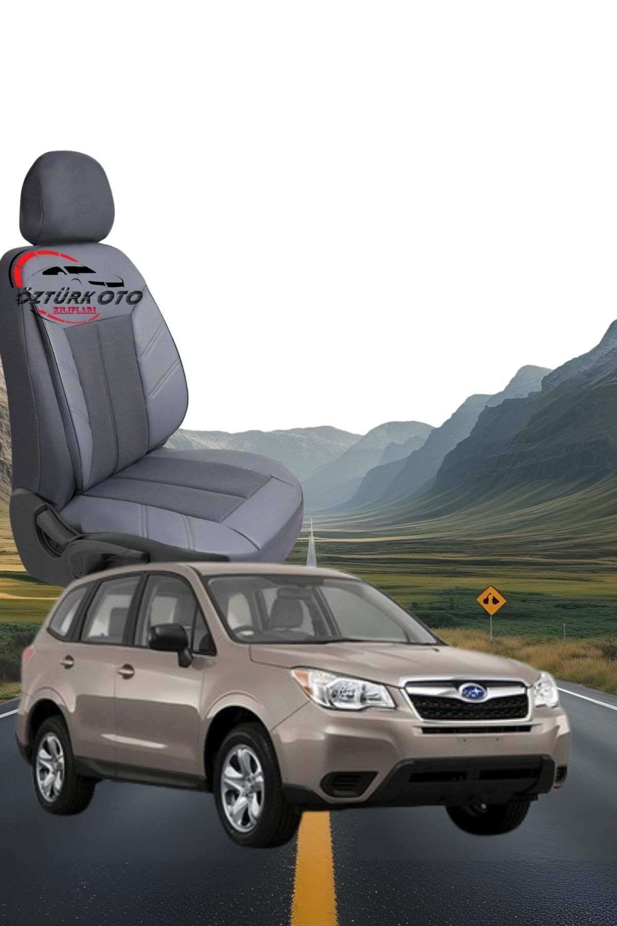 MEVLÜT ÖZTÜRK OTO KILIFLARI Akik Serisi Subaru Forester Tam Set Oto Koltuk Kılıfı