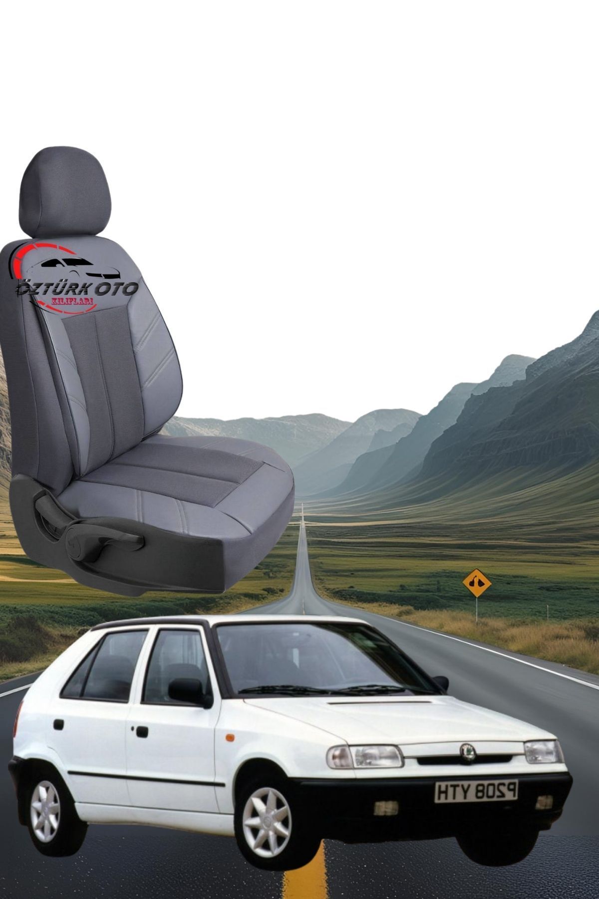 MEVLÜT ÖZTÜRK OTO KILIFLARI Akik Serisi Skoda Felicia Tam Set Oto Koltuk Kılıfı
