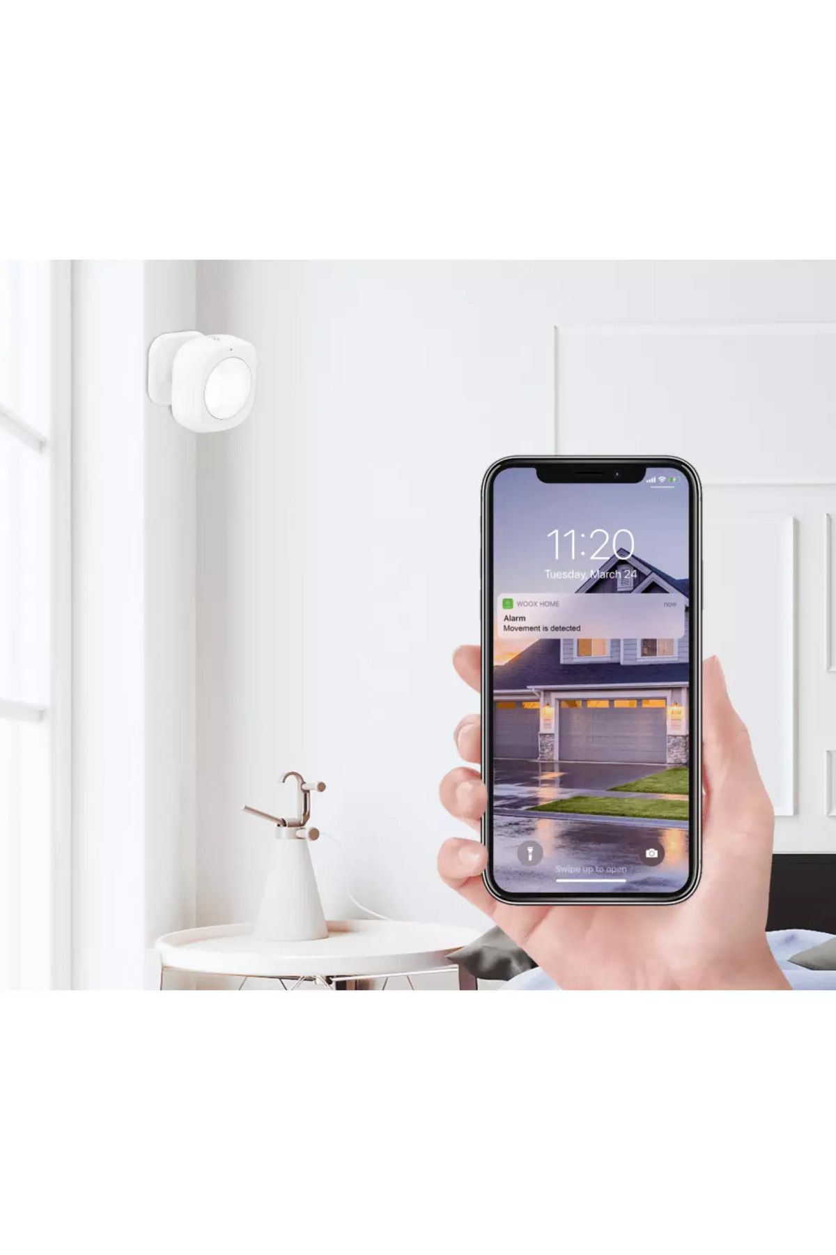 GÜMRÜK BEY Zigbee MD100 Tuya Destekli Akıllı Uygulamalarla Uyumlu Smart PIR Hareket Sensörü