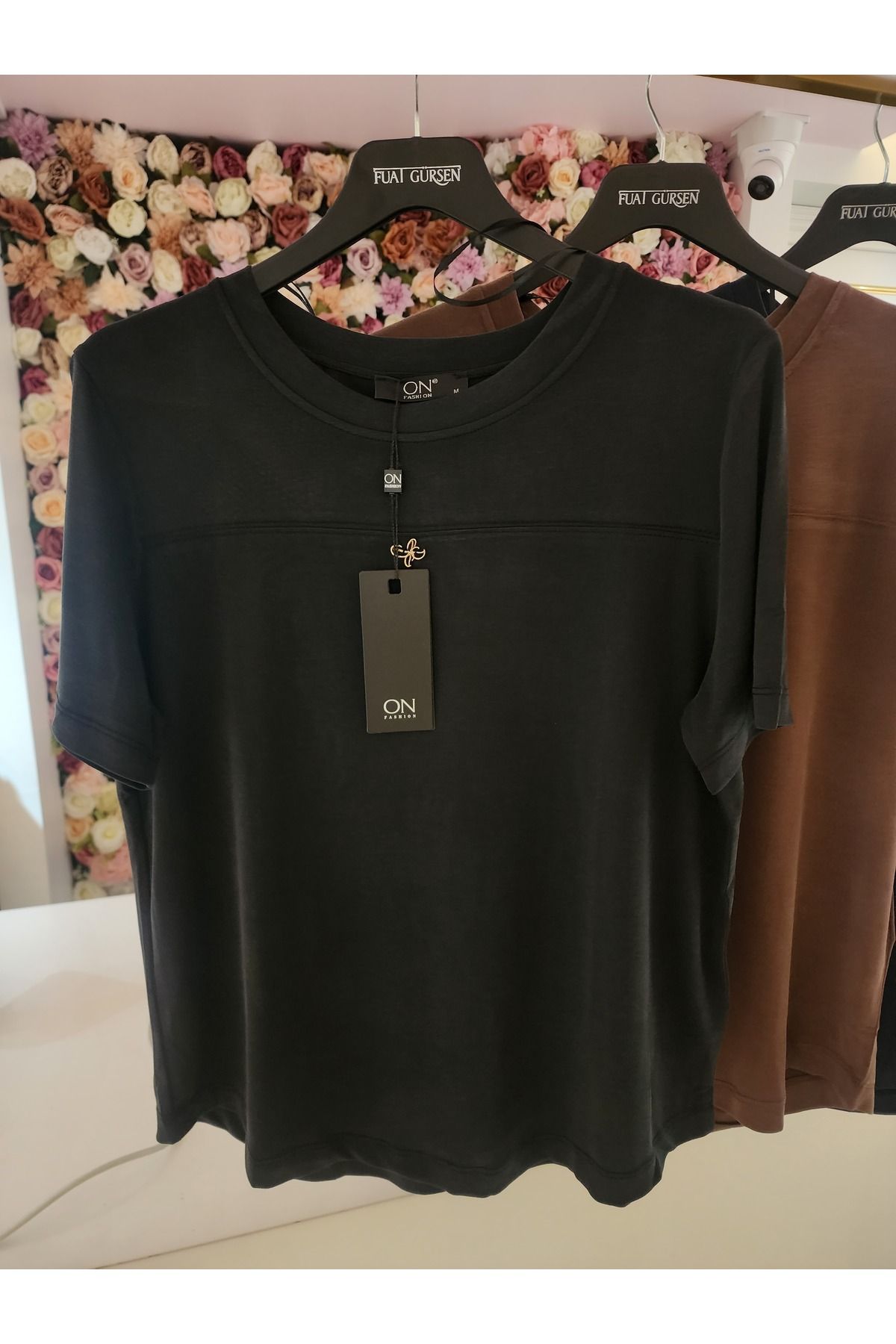 On Fashion siyah kadın bluz