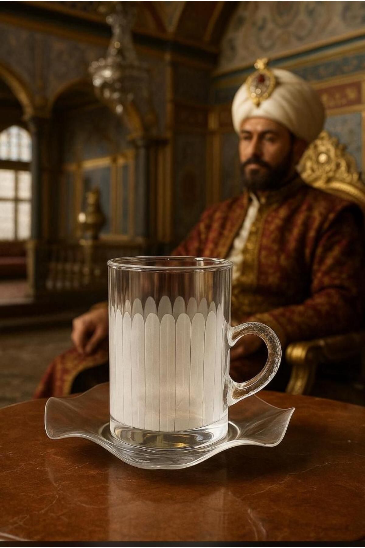 Wonderful 12 PARÇA ÇAY SET METAL TABAK