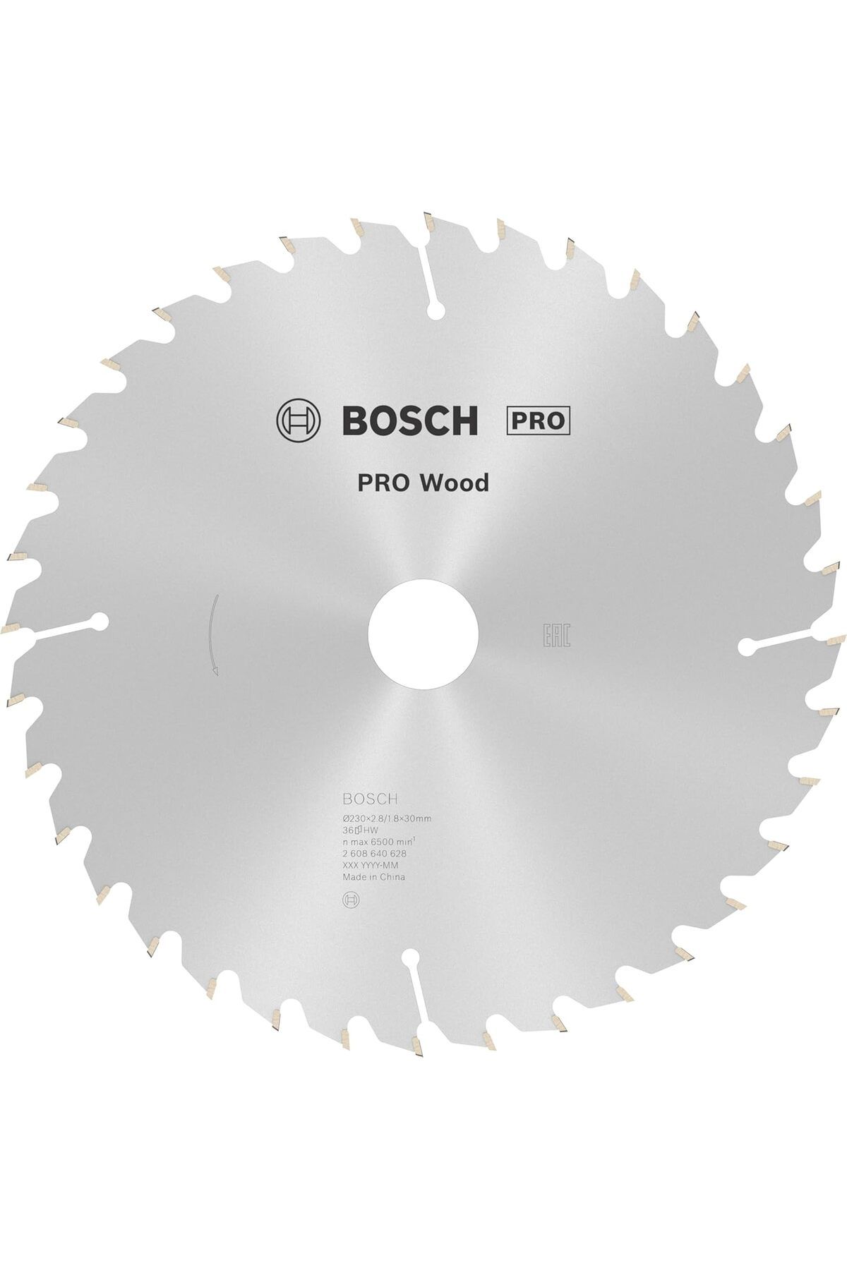 Mena Rise BlackShop Daire Testere Bıçağı, Gri, 230x30x2.8 mm, 36, 1 Adet 1064272