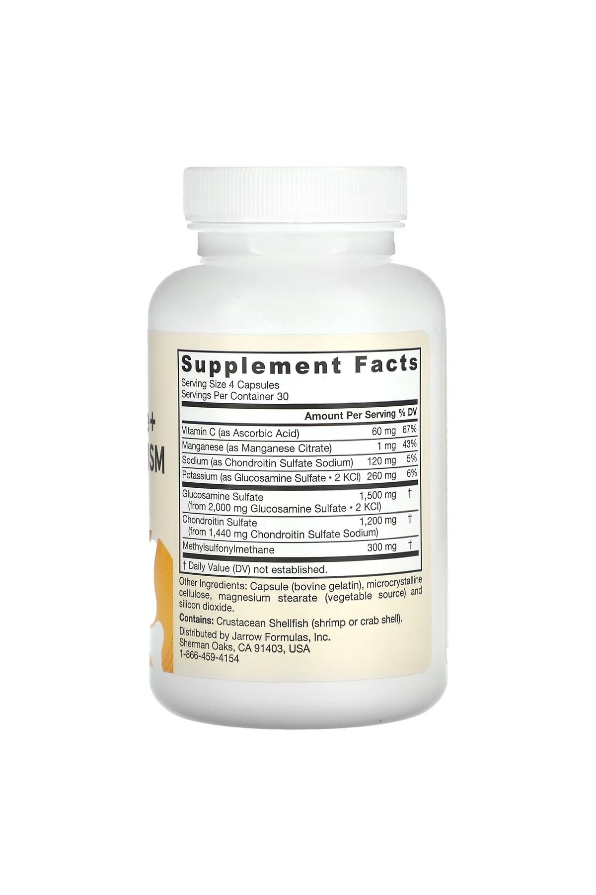 Jarrow Formulas-Jarrow Formulas, Glucosamine + Chondroitin + MSM, 120 Capsules 2