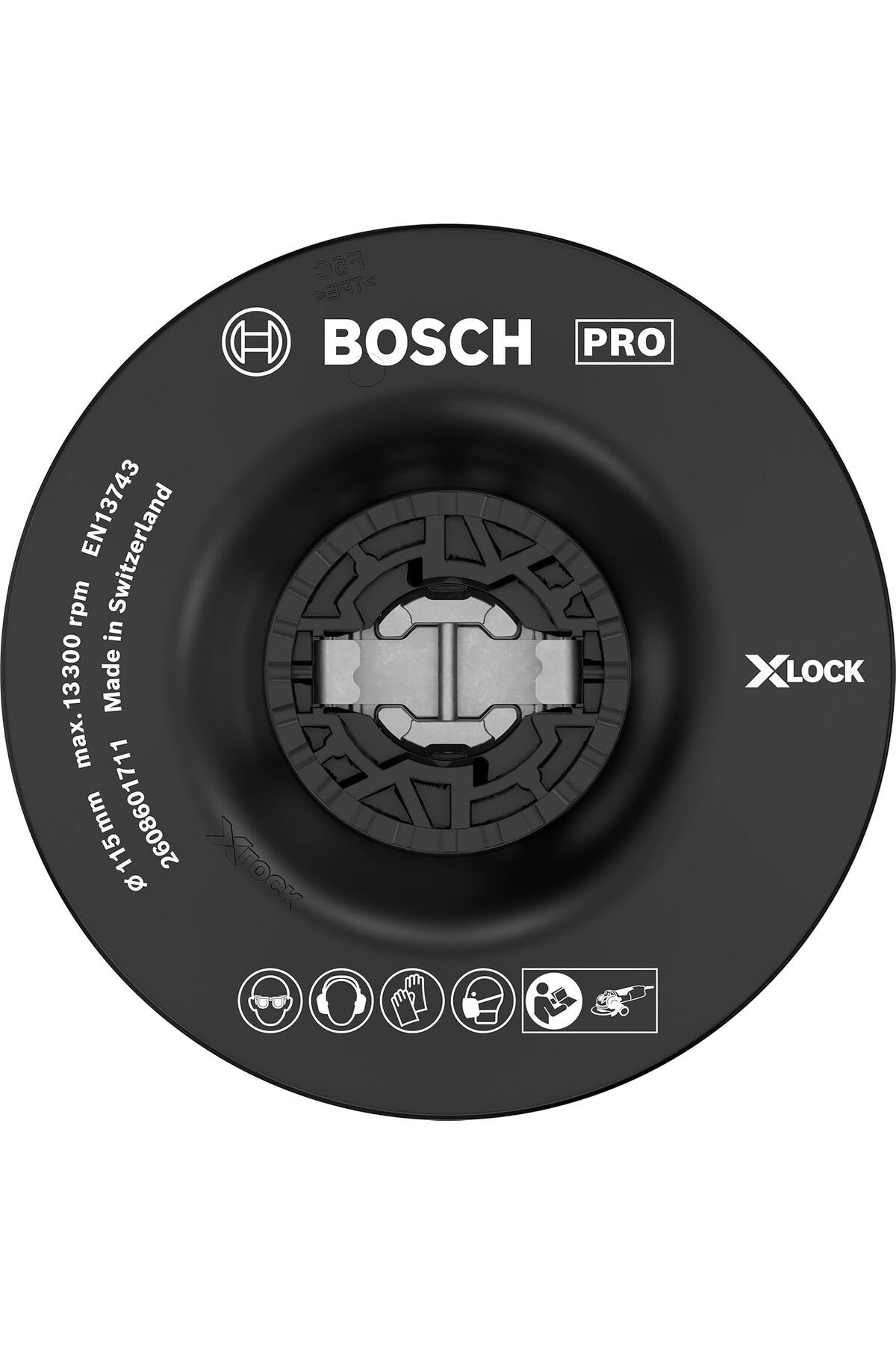 Mena Rise BlackShop Professional Accessories x-Lock Aksesuarları, Fiber Disk Tabanları, Gri, 1 Adet 1064272