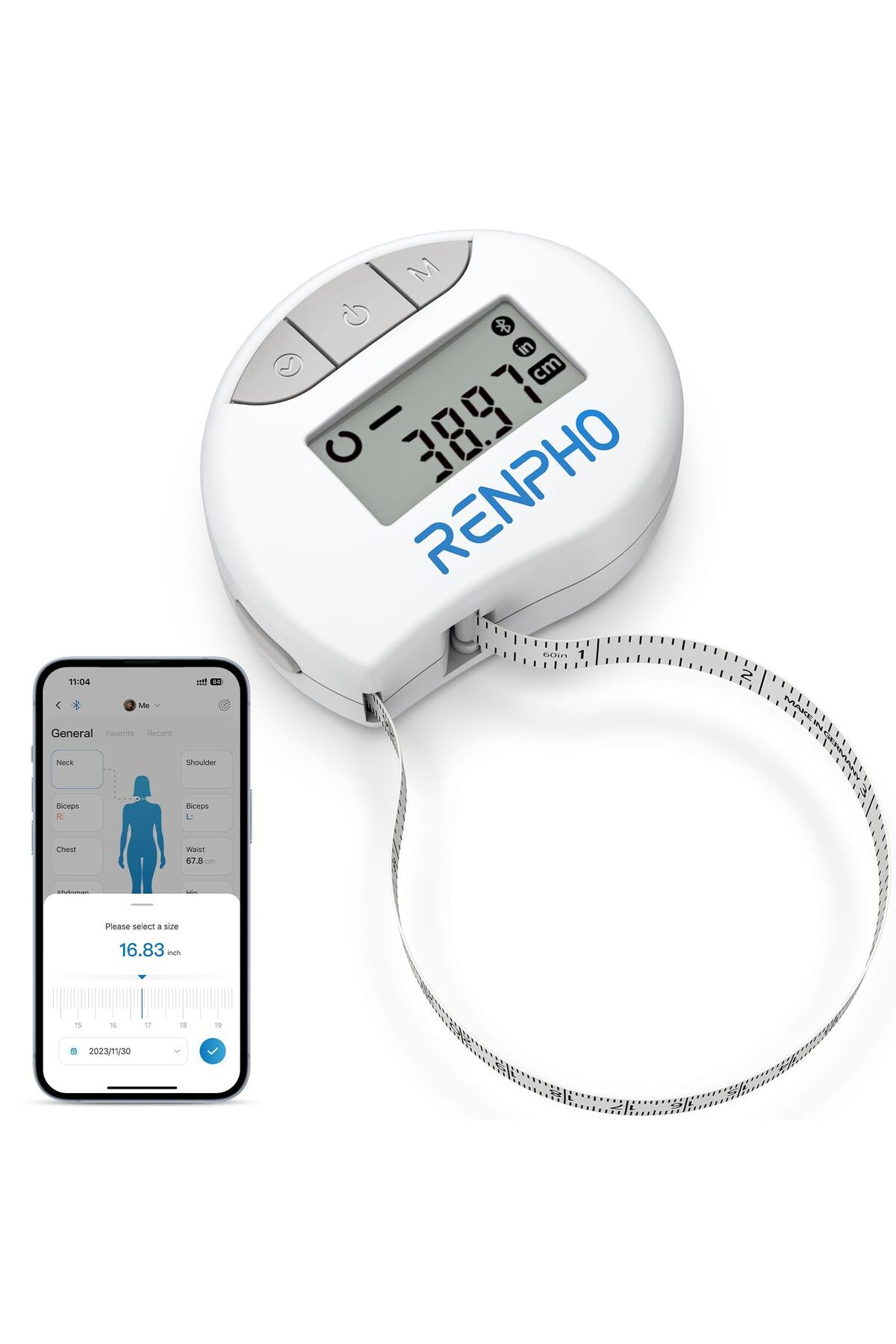 RENPHO-Smart Body Measuring Tape with Bluetooth - Renpho 2