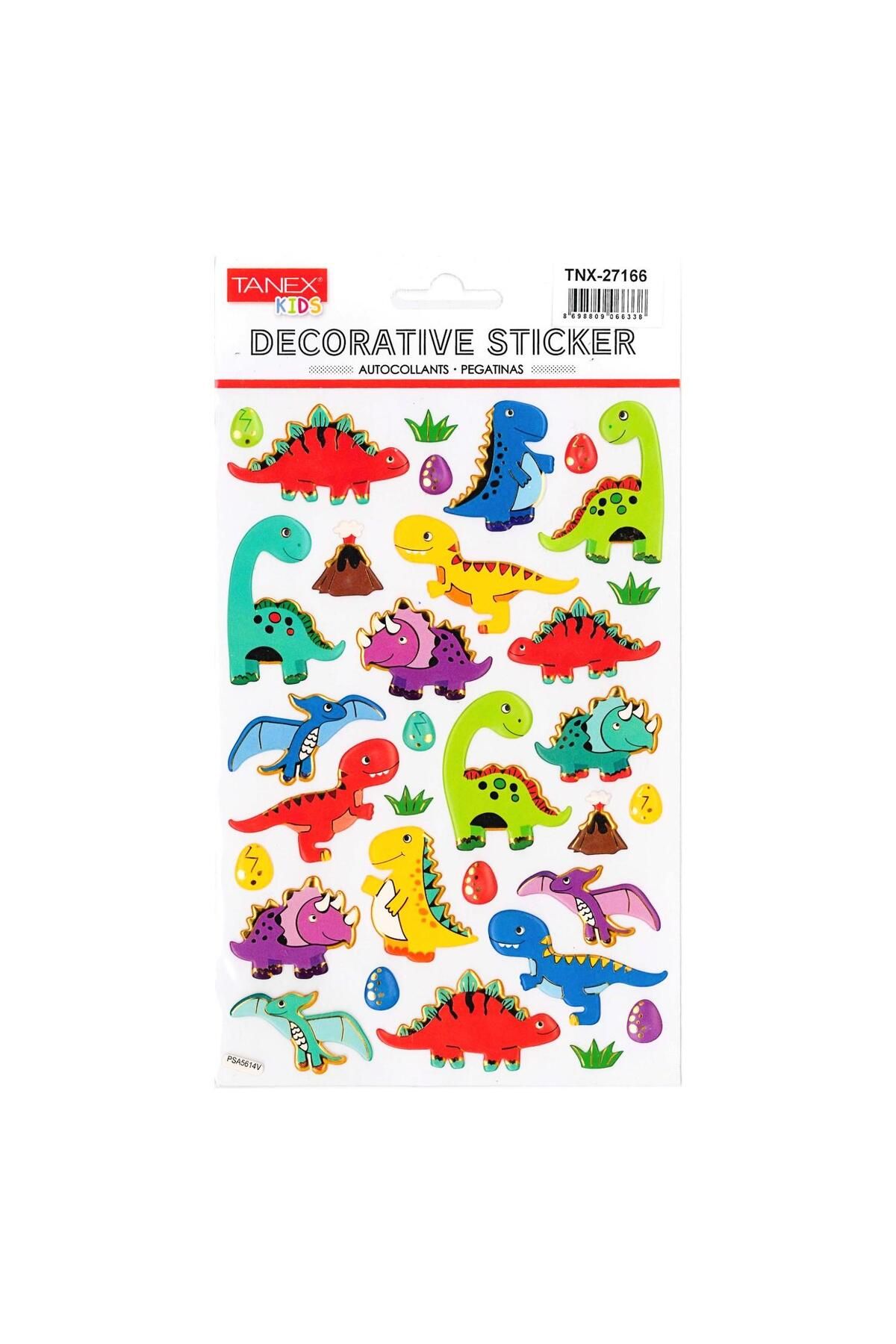 Tanex Kids Sticker Renkli Dinozorlar Serisi (27166)