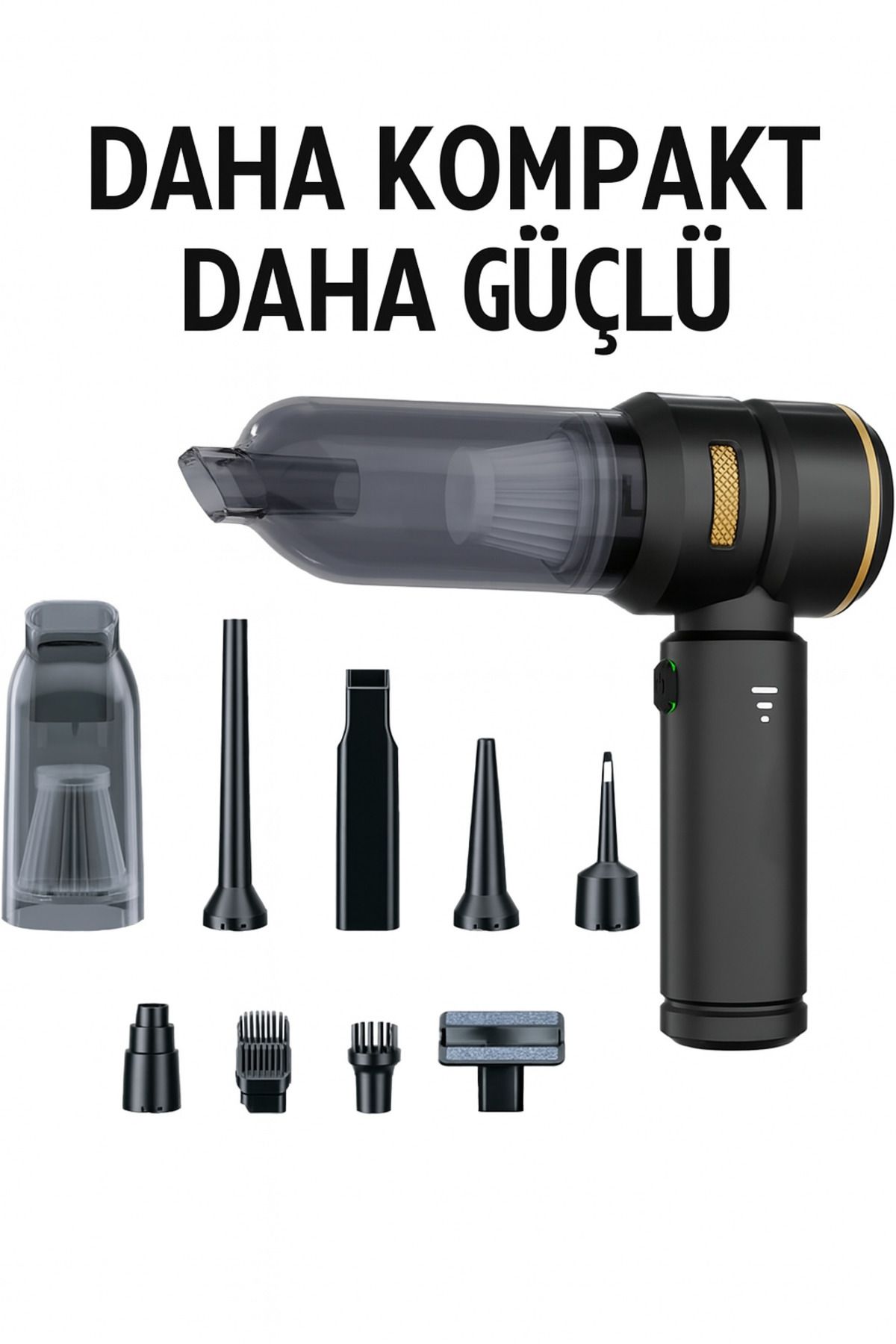 electroawm 15000pa 3 Kademeli Şarjlı Güçlü Vakumlu Oto Süpürgesi Elektrik Süpürgesi