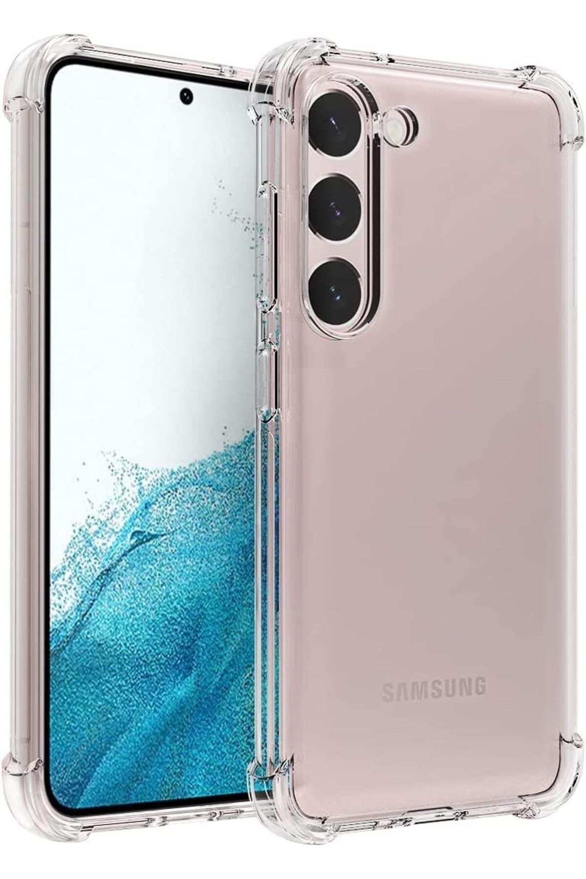 Ehr. Samsung Galaxy S23 Uyumlu Darbe Önleyici Sararmaya Dayanıklı Airbag Korumalı Ultra Slim TPU Şeffaf S