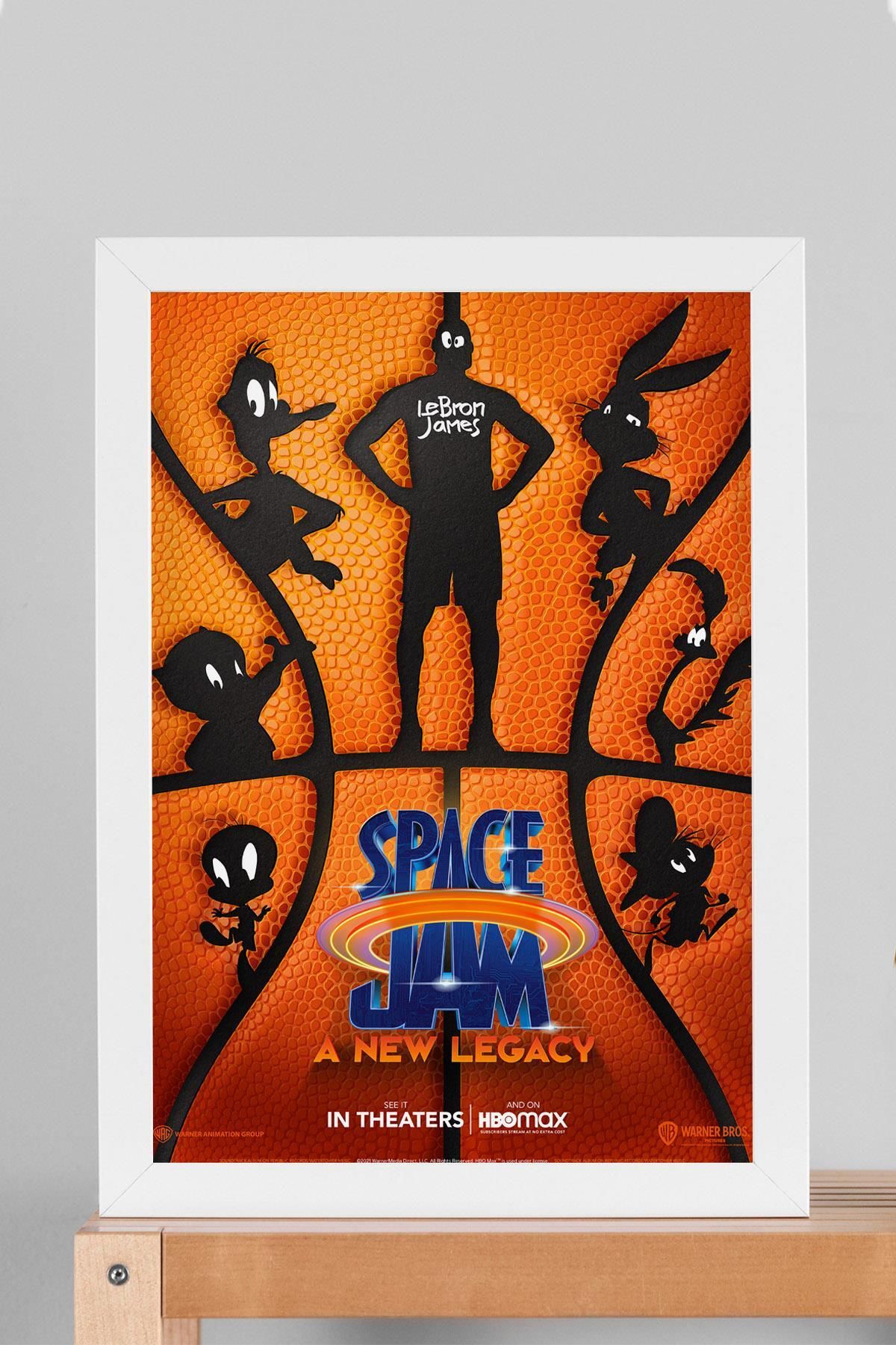 Saturn LeBron James Çerçeveli Tablo - Space Jam Film Posteri Tablo