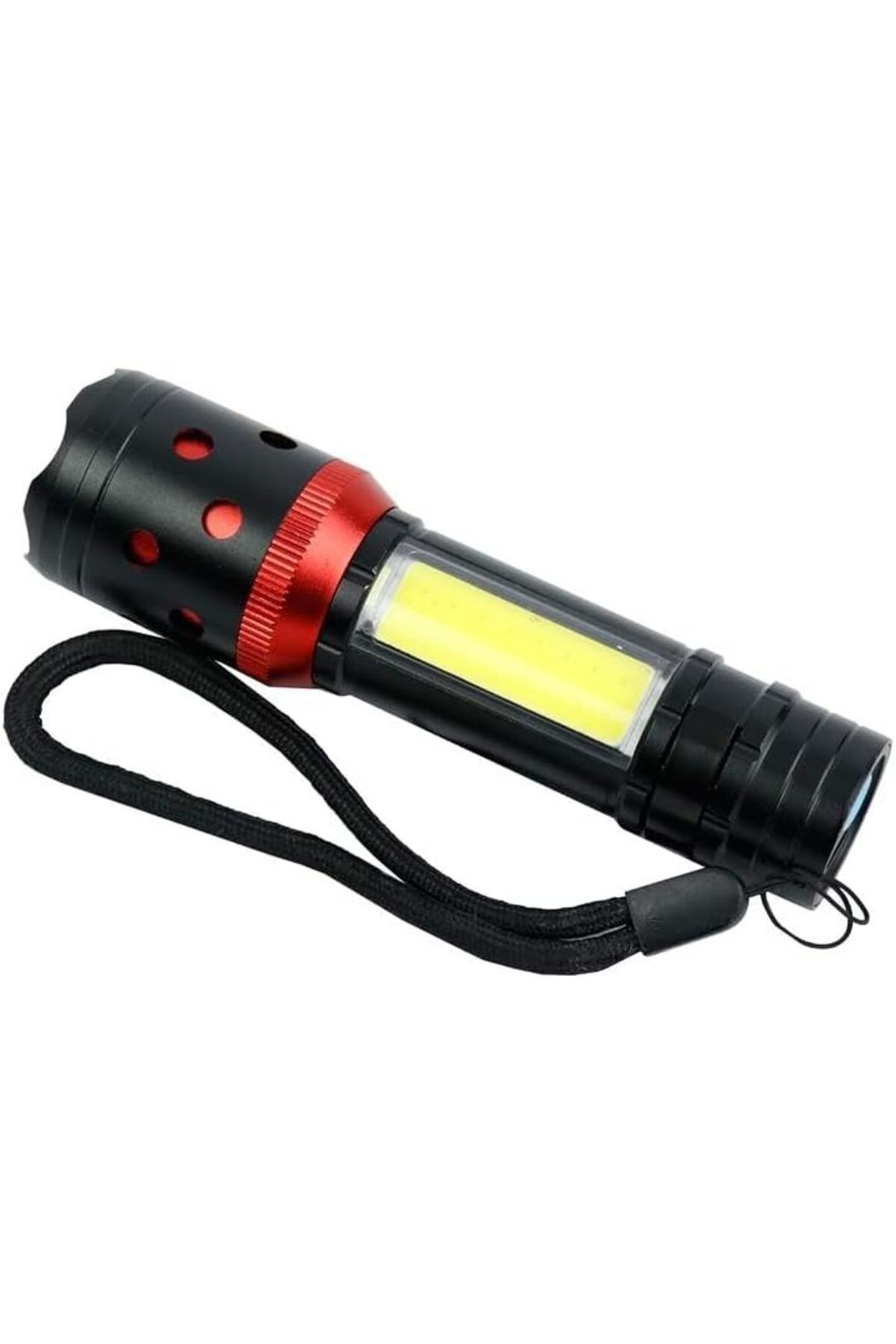 Mena Rise BlackShop Led USB ŞARJLI Ultra Güçlü Mini Boy El Feneri [Enerji Sınıfı A++] [Enerji Sınıfı