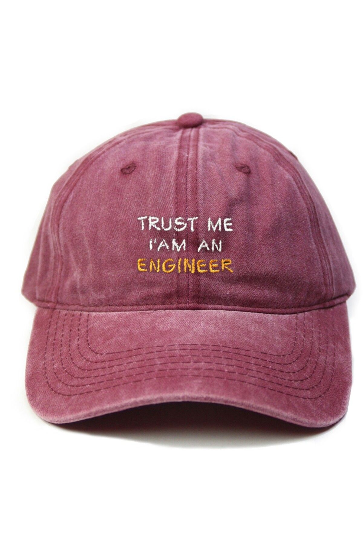 T-FUNNY Mühendis Şapka, Trust me i'm an Engineer Yıkamalı Şapka
