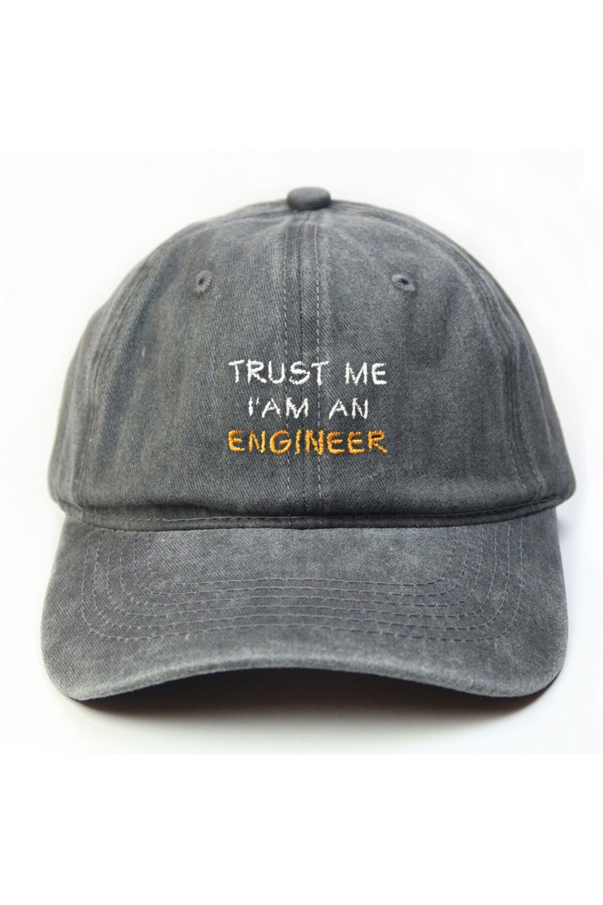T-FUNNY Mühendis Şapka, Trust me i'm an Engineer Yıkamalı Şapka