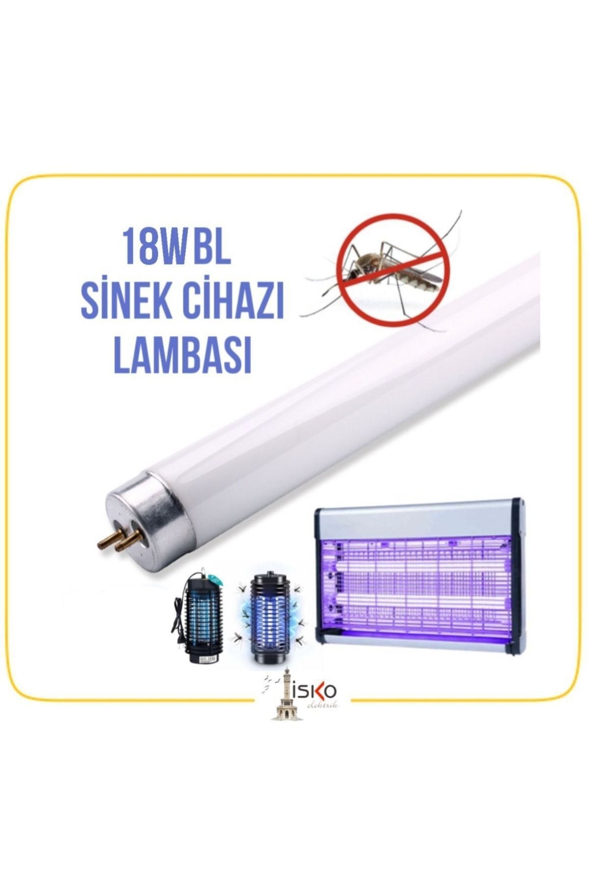 teknotrust 18-20 Watt T8 Bl Haşere Sineklik Cihazı Ampulü Mavi 60 Cm