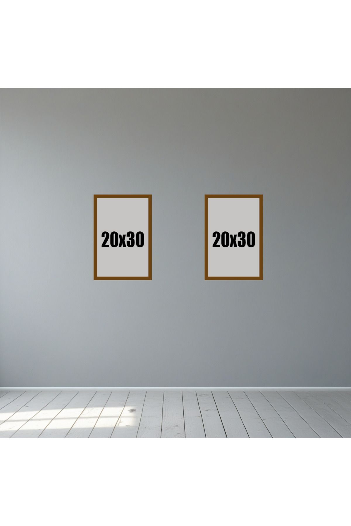 Tooall 20x30 Kahverengi Boş Çerçeve Seti – 1’li, 2’li, 3’lü, 6’lı, 9’lu Duvar Dekor Çerçevesi