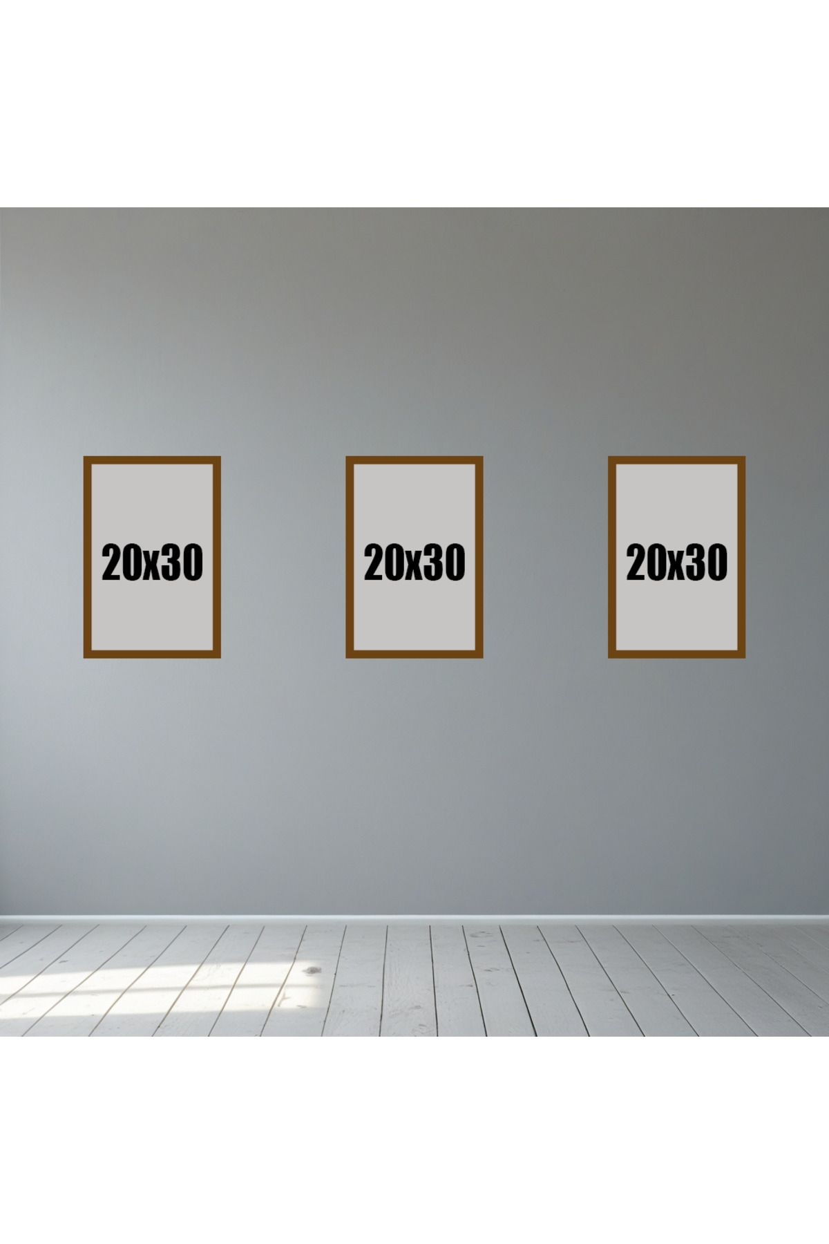 Tooall 20x30 Kahverengi Boş Çerçeve Seti – 1’li, 2’li, 3’lü, 6’lı, 9’lu Duvar Dekor Çerçevesi
