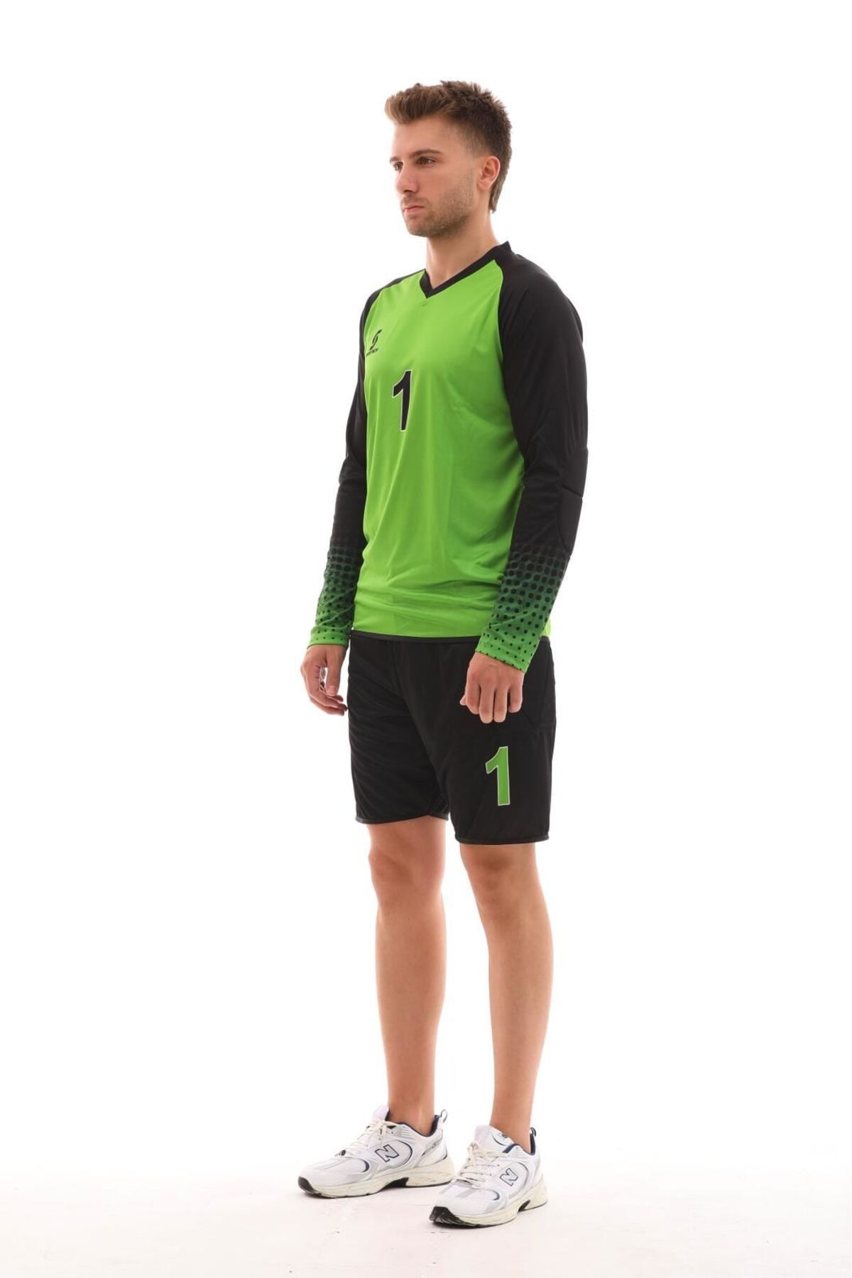 SPORTECH Yeşil Şortu Sünger Destekli Kaleci Forma Takımı R0124-2XL