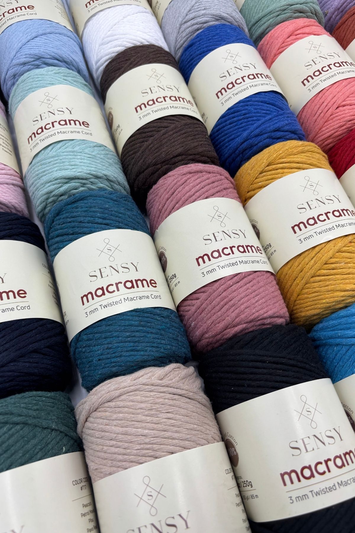 SENSY-Macrame Twine 3mm Macrame Cotton Twine Macrame Twine Island Tea 4