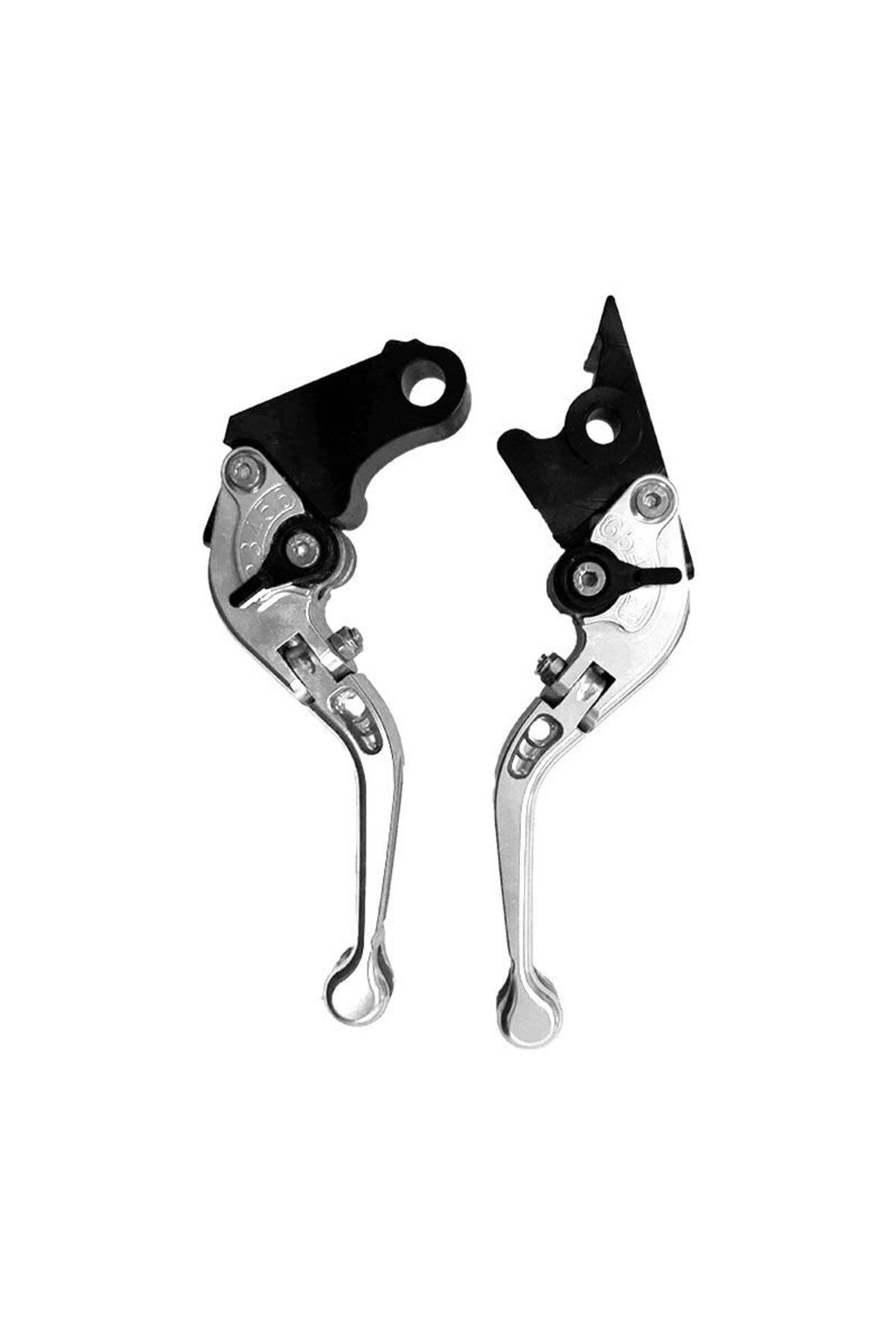 GOGOPREMİUM HONDA CBR 125 R - 250 R UYUMLU KATLANABİLİR SPOR MANET GÜMÜŞ