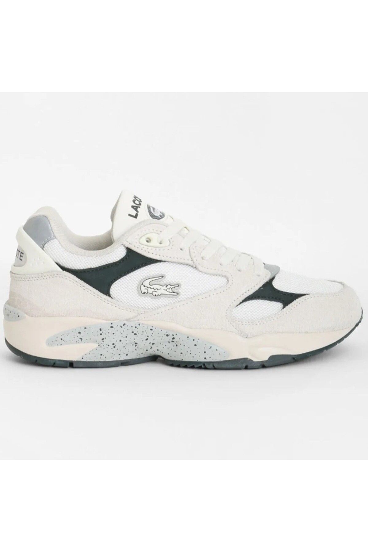 Lacoste Storm 96 Lo Vintage Hakiki Deri Erkek Beyaz Sneaker