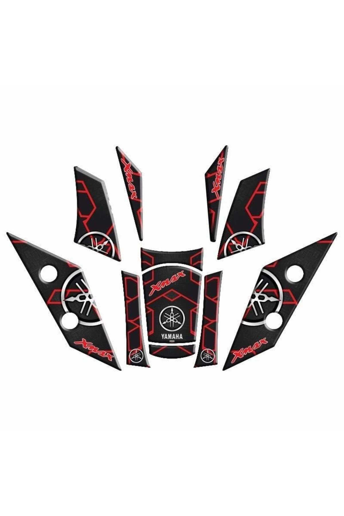 GOGOPREMİUM YAMAHA XMAX 2018 - 2022 UYUMLU Tank Pad Set 011