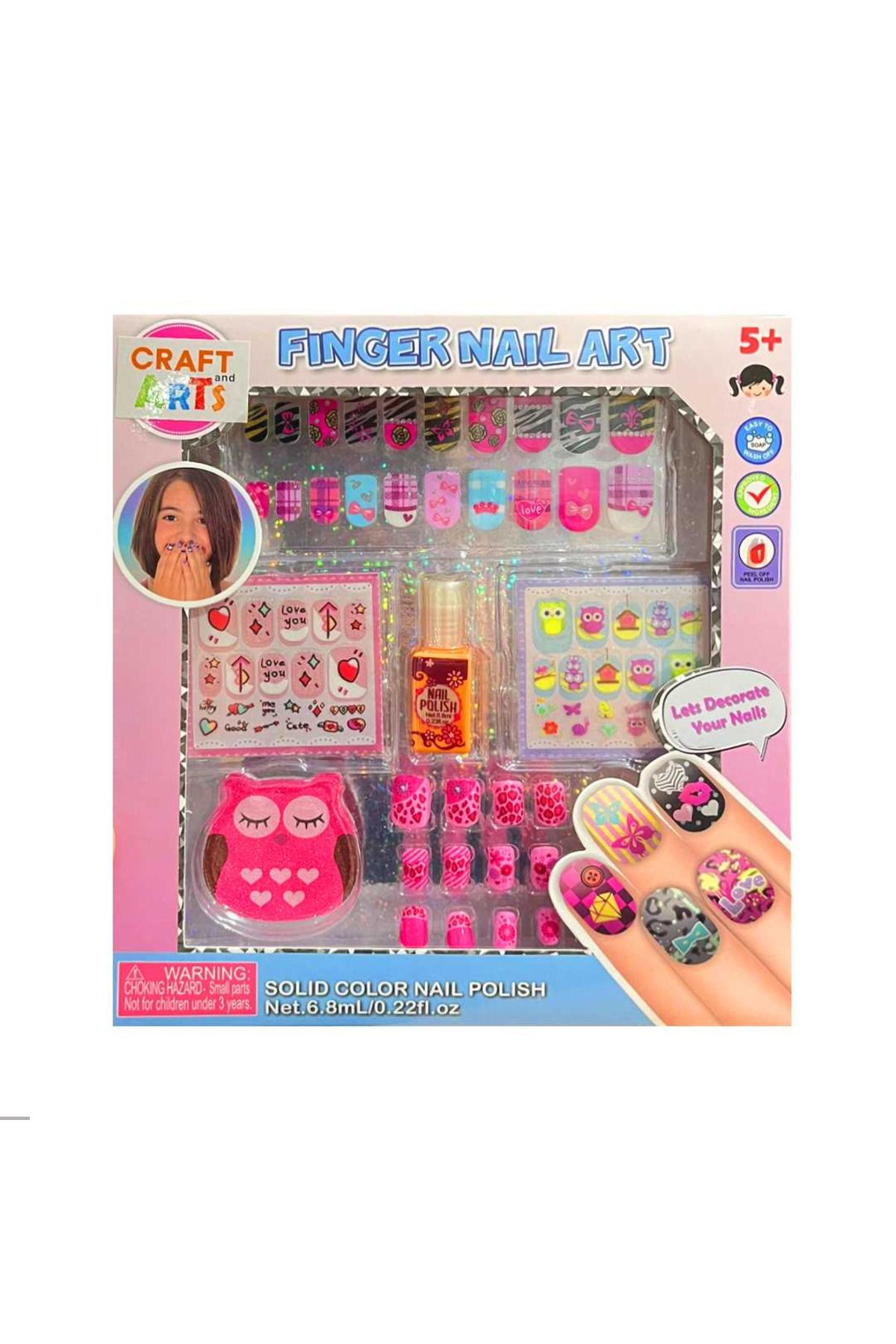 Art Tone CRAFT AND ARTS FİNGER NAİL ART TIRNAK STİCKER SETİ 5+