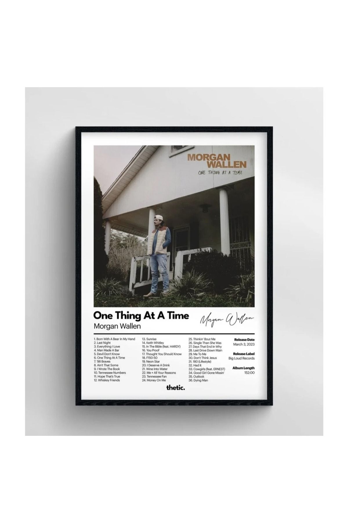 Thetic Morgan Wallen - ONE THING AT A TIME Albüm Koleksiyonu