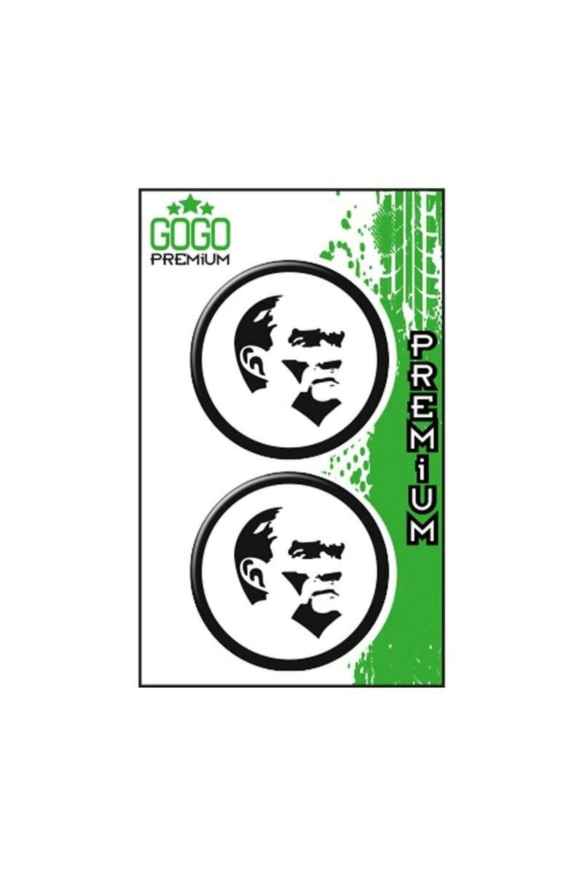 GOGOPREMİUM ATATÜRK 1 (5X5 cm) İKİLİ DAMLA ETİKET