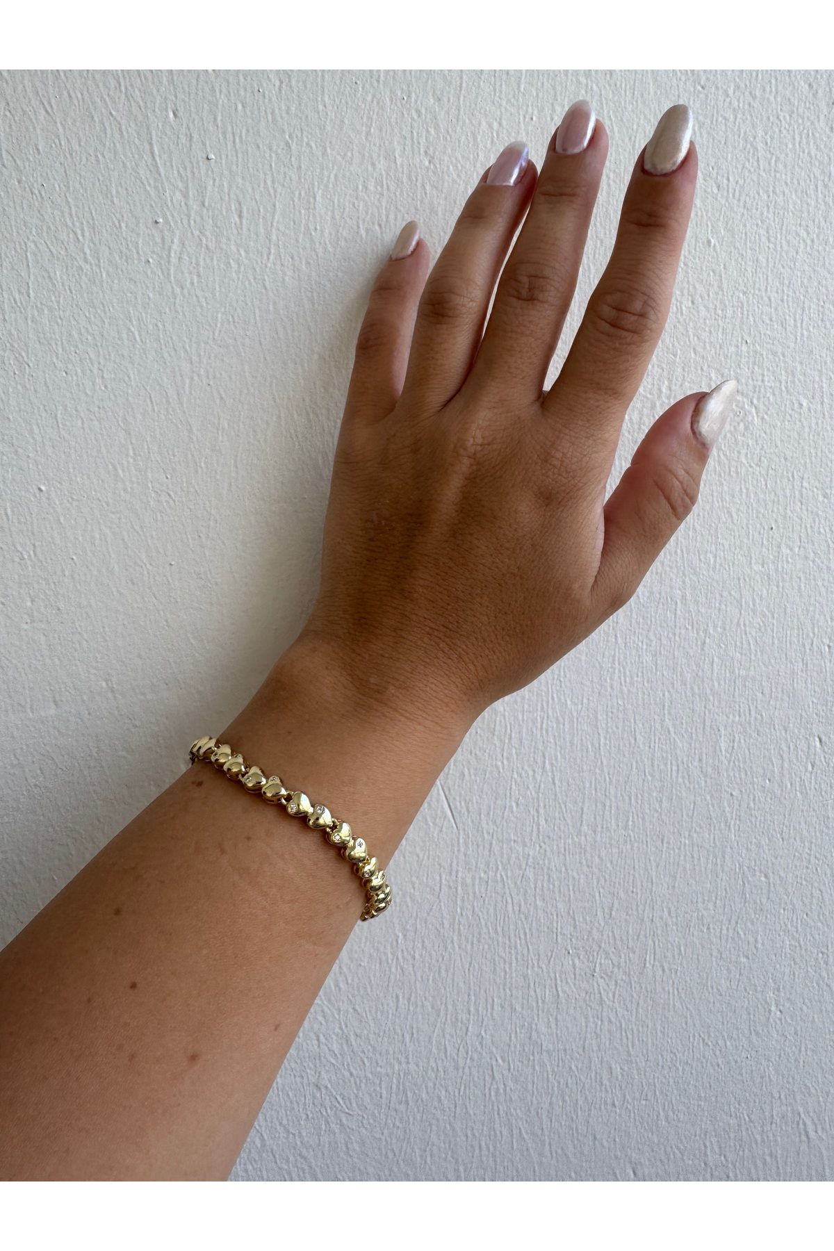 Gilia Jewelry Zirkon Taşlı Kalpli Bileklik