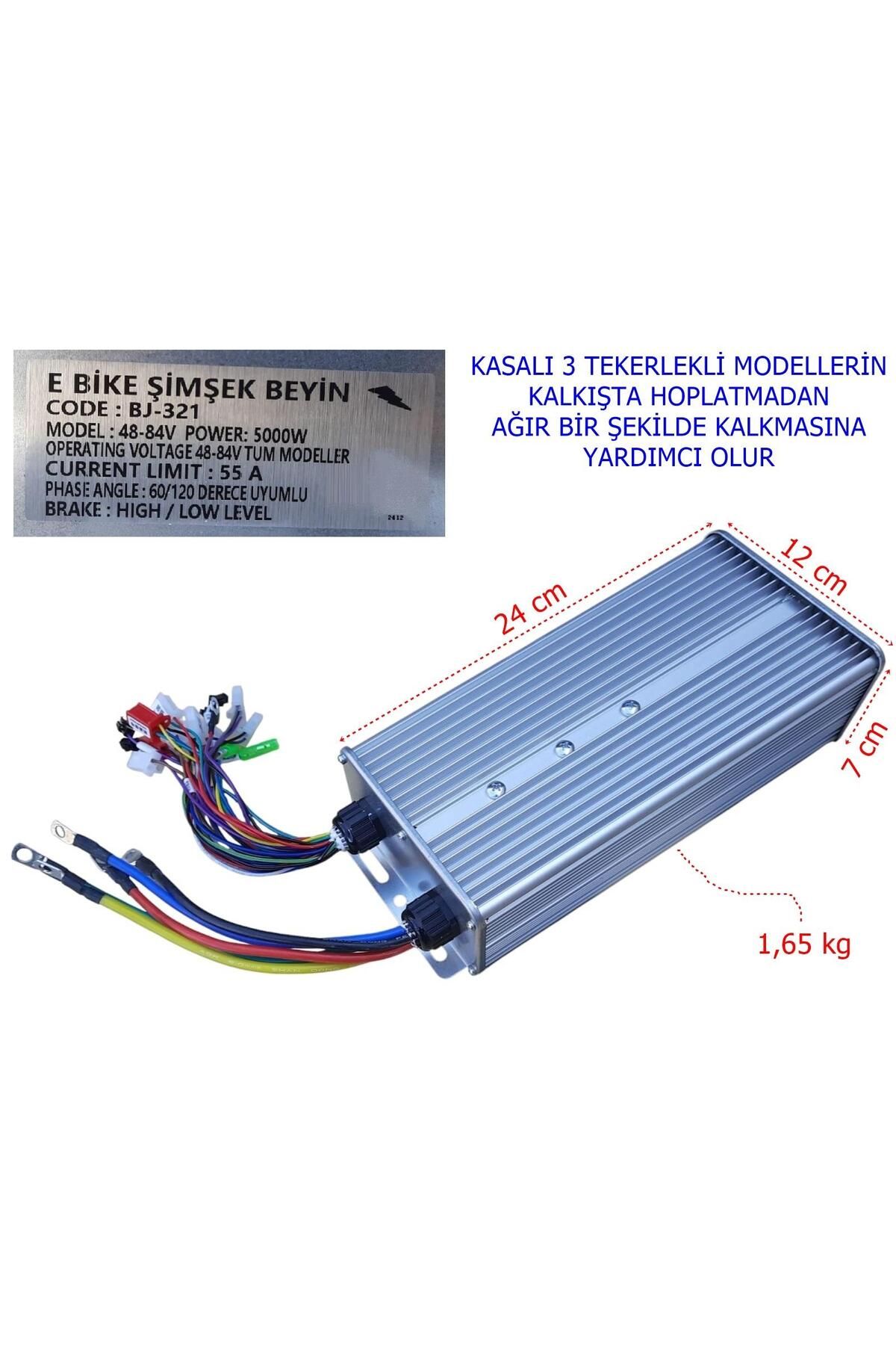 SEVGENT E-Bis Hız Kontrol Cdi Akıllı Beyin 48-84V 5000W 55A Geniş Kasa