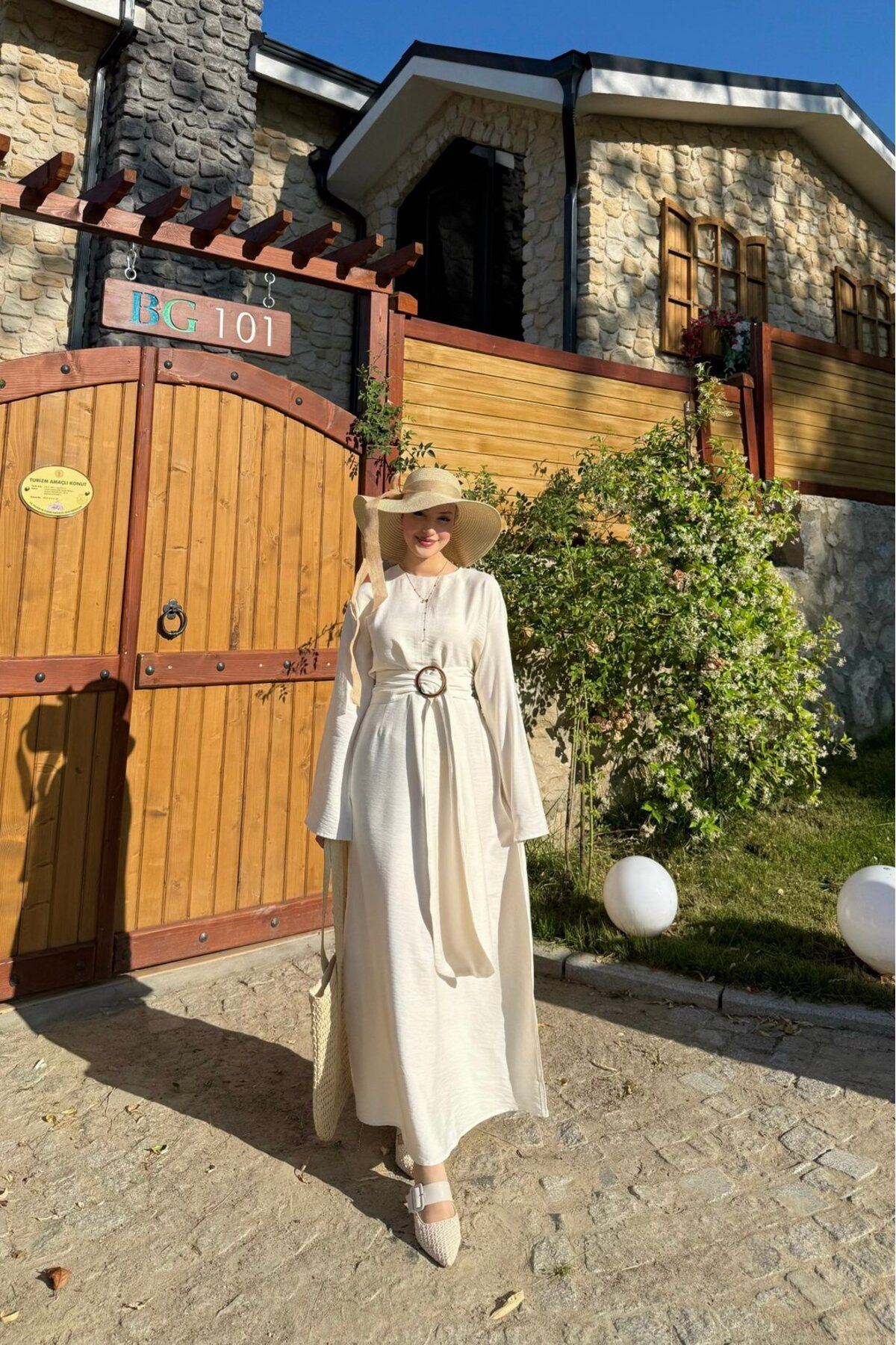 lurex moda Mira Keten Elbise