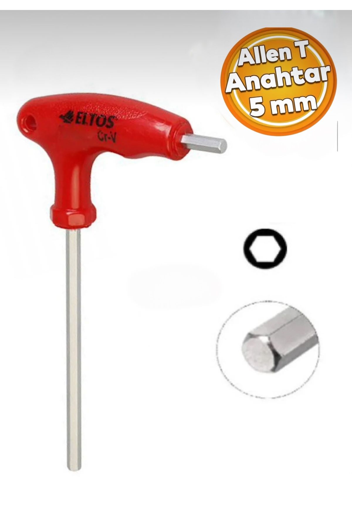 Eltos T Tipi Allen Anahtar 5 mm