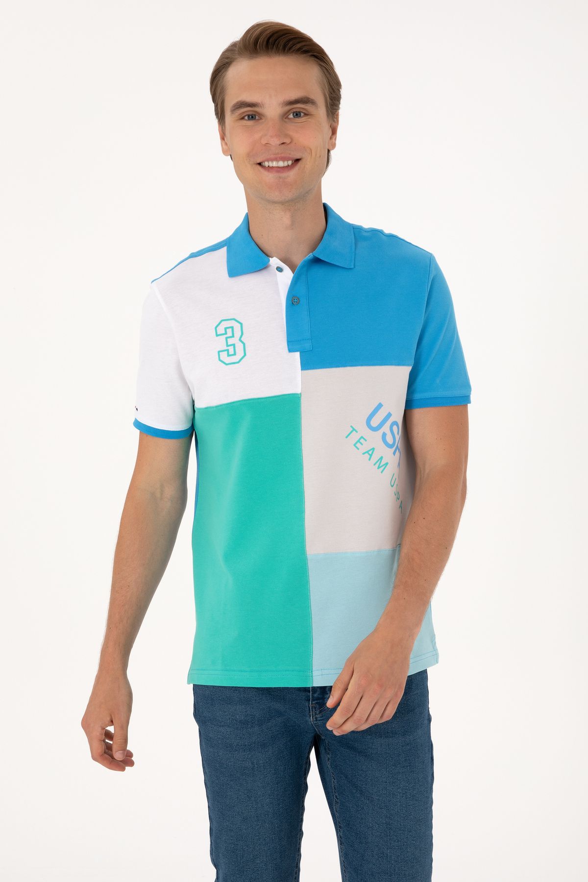 U.S. Polo Assn. Erkek Açık Gri Tişört 50300154-VR001