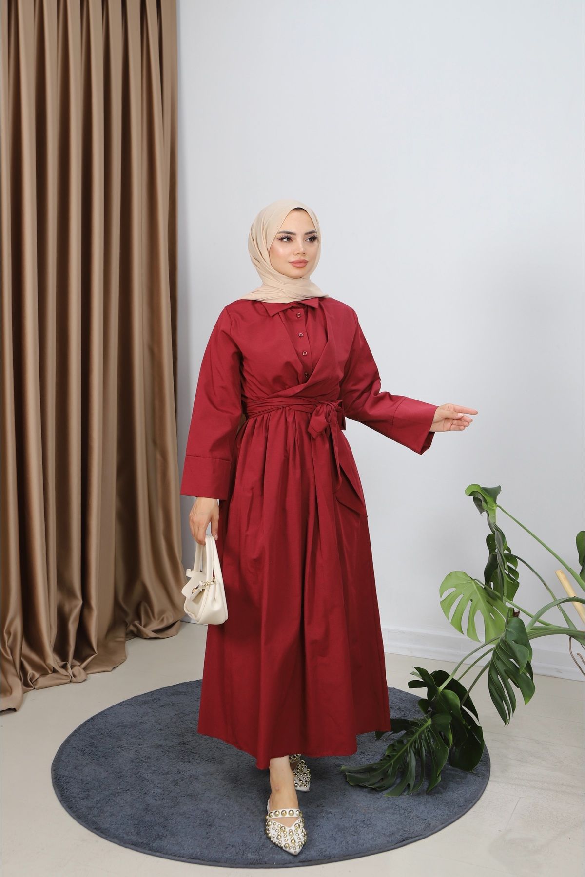 NİSUM MODA BAĞLAMALI YAZLIK ELBİSE