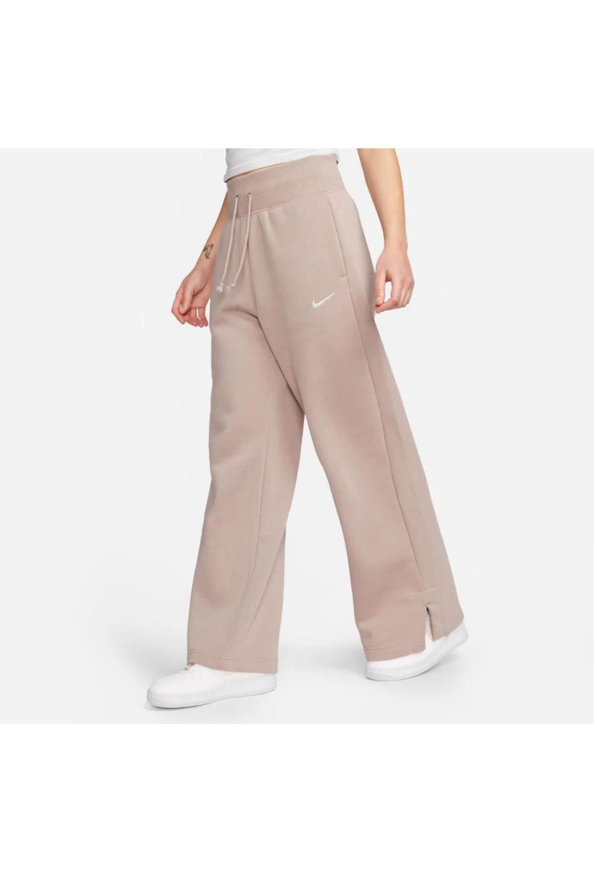 Nike Sportswear Phoenix Fleece High-waisted Kadın Pembe Eşofman Altı (YOUSPORTSWEAR)