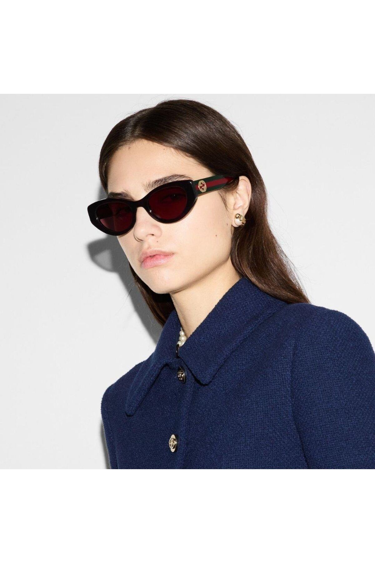 Gucci GG1862S 003 52-21 Kadın Güneş Gözlüğü – Cat Eye Çerçeve, Modern Tasarım, UV400 Koruma