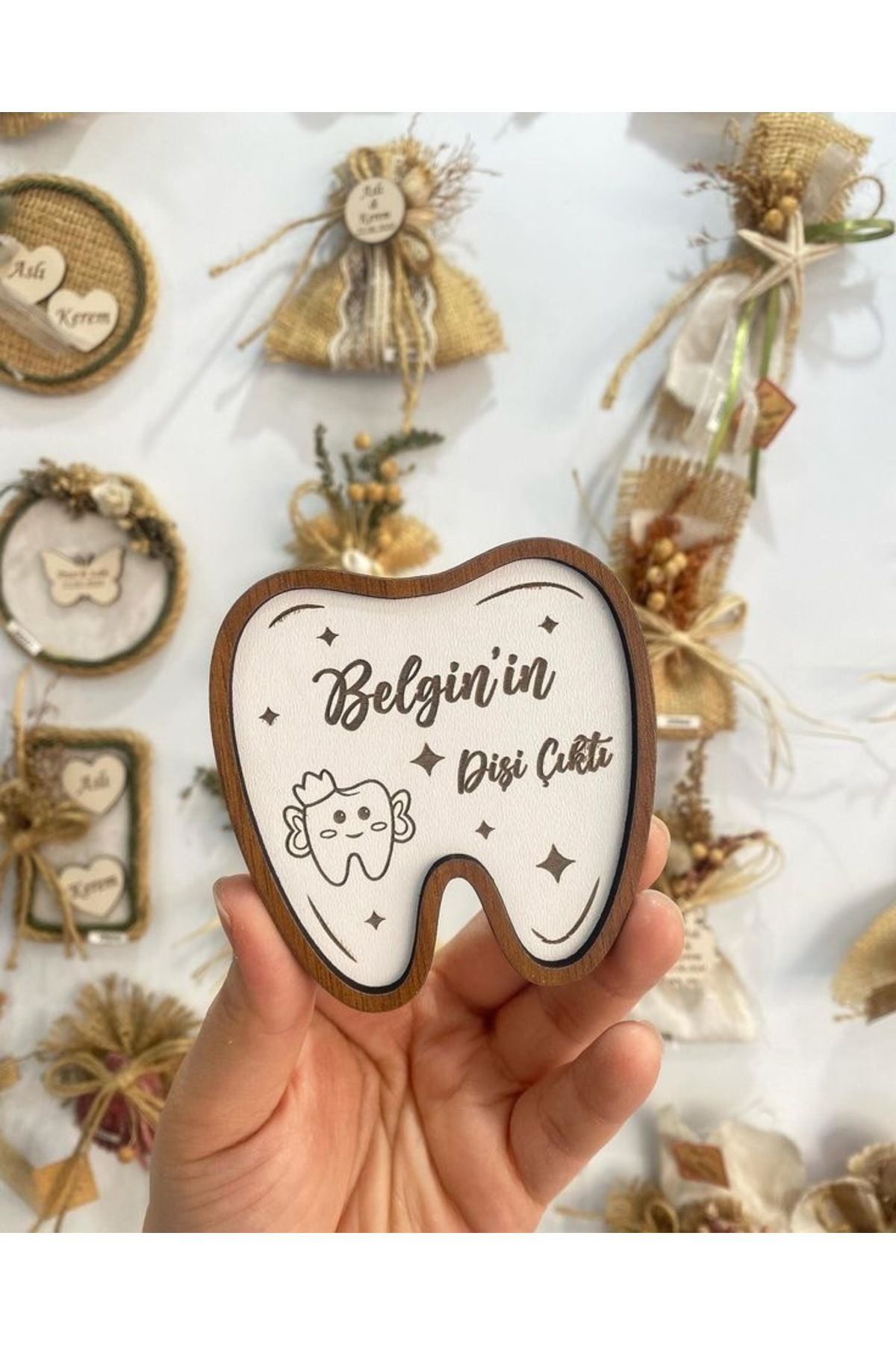 rüyaevitasarım AHŞAP BEBEK HEDİYELİK DOĞUM DOĞUM GÜNÜ SÜNNET NİŞAN SÖZ BABY SLOWER KINA DÜĞÜN MAGNET 20 ADET