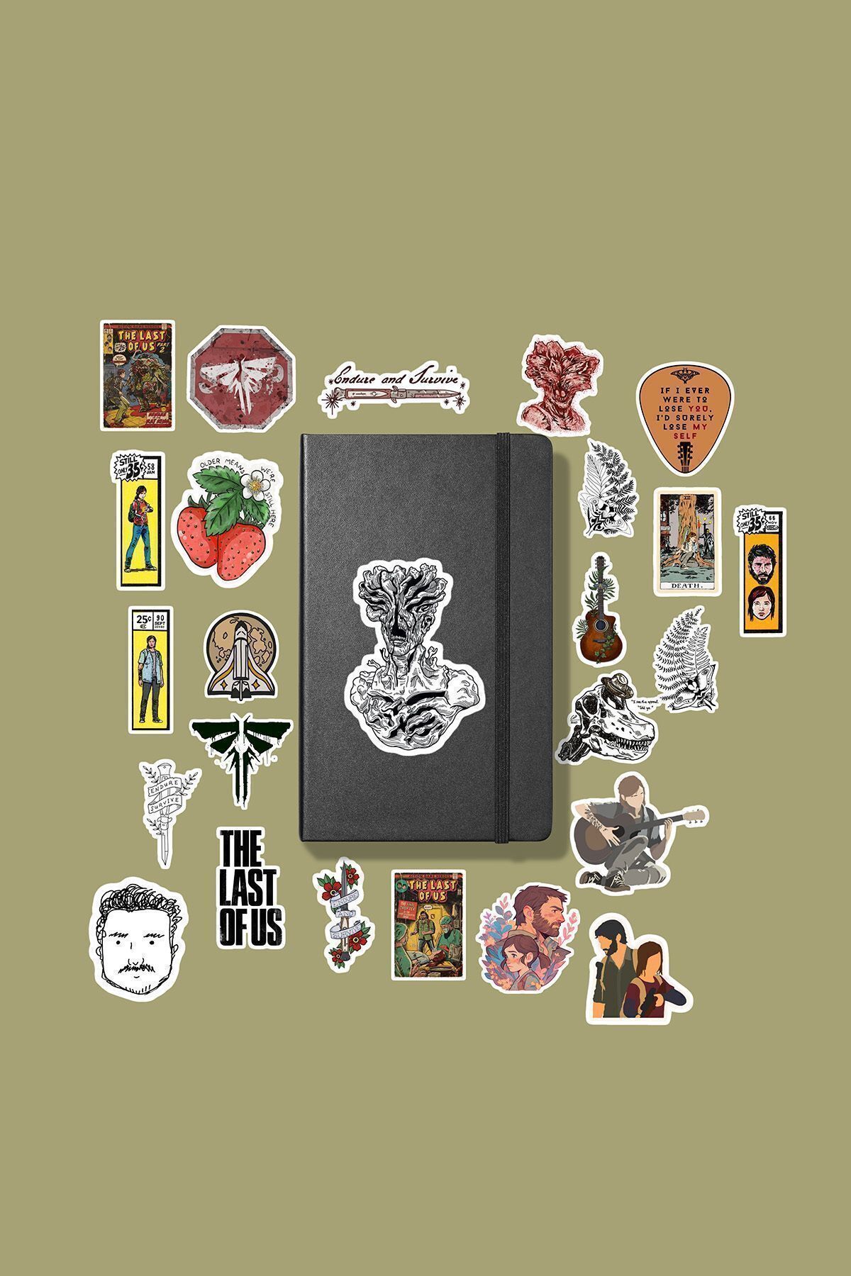 MS Major Selection The Last of us sticker paketi /bullet journal defter çıkartma ajanda laptop etiket